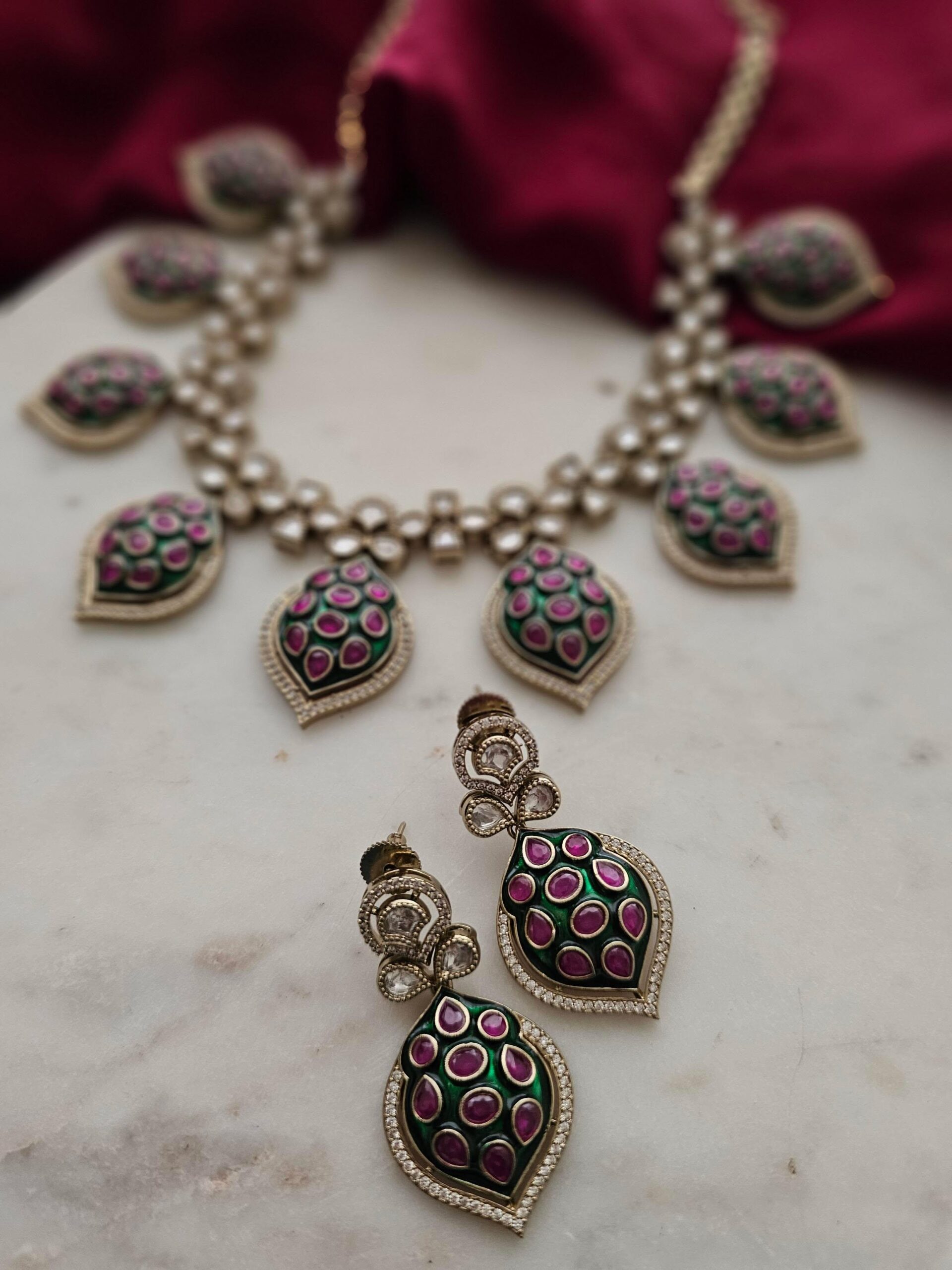 Deetya meenakari necklace Thumbnail