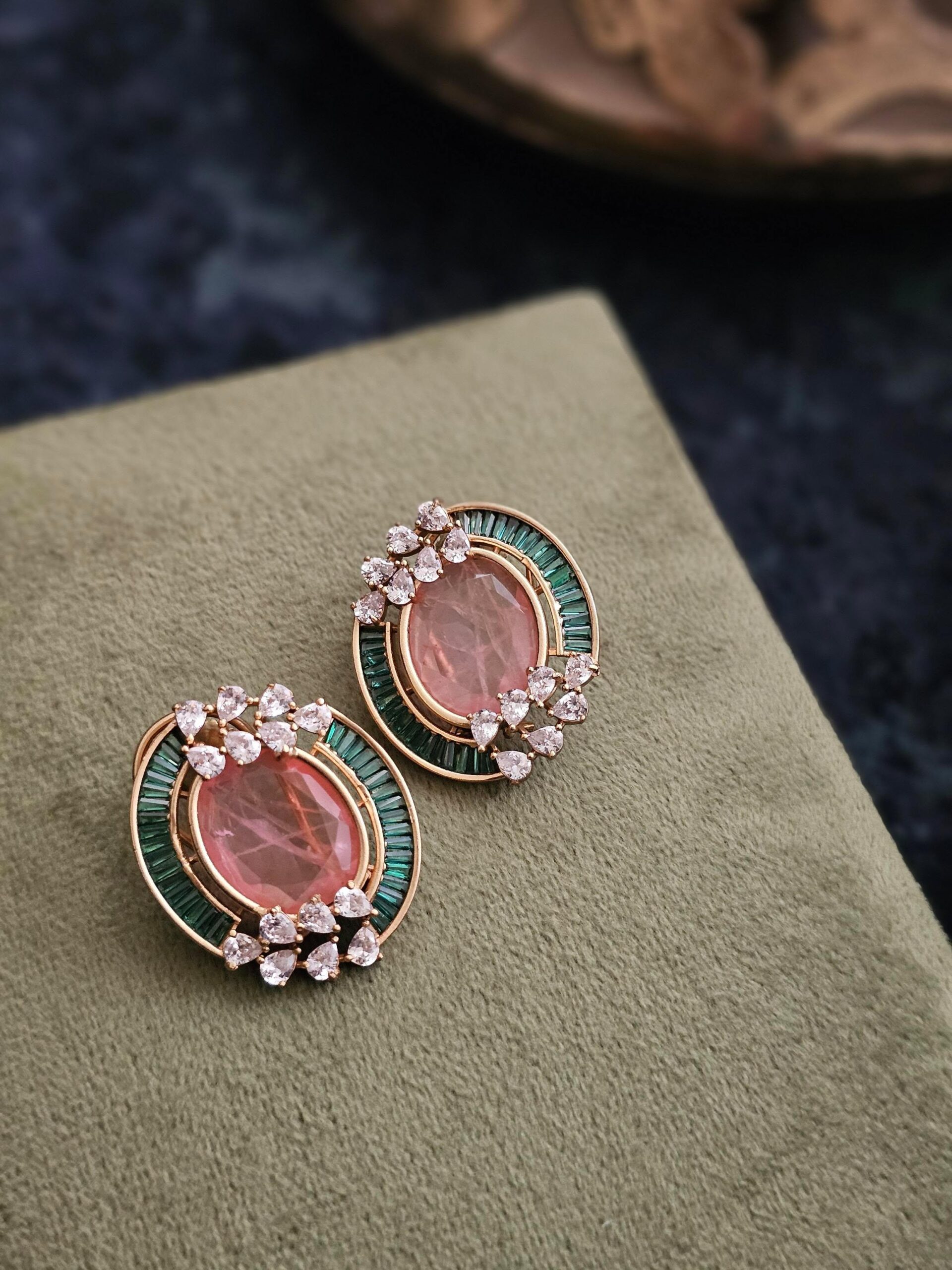 Ria handcrafted studs Thumbnail