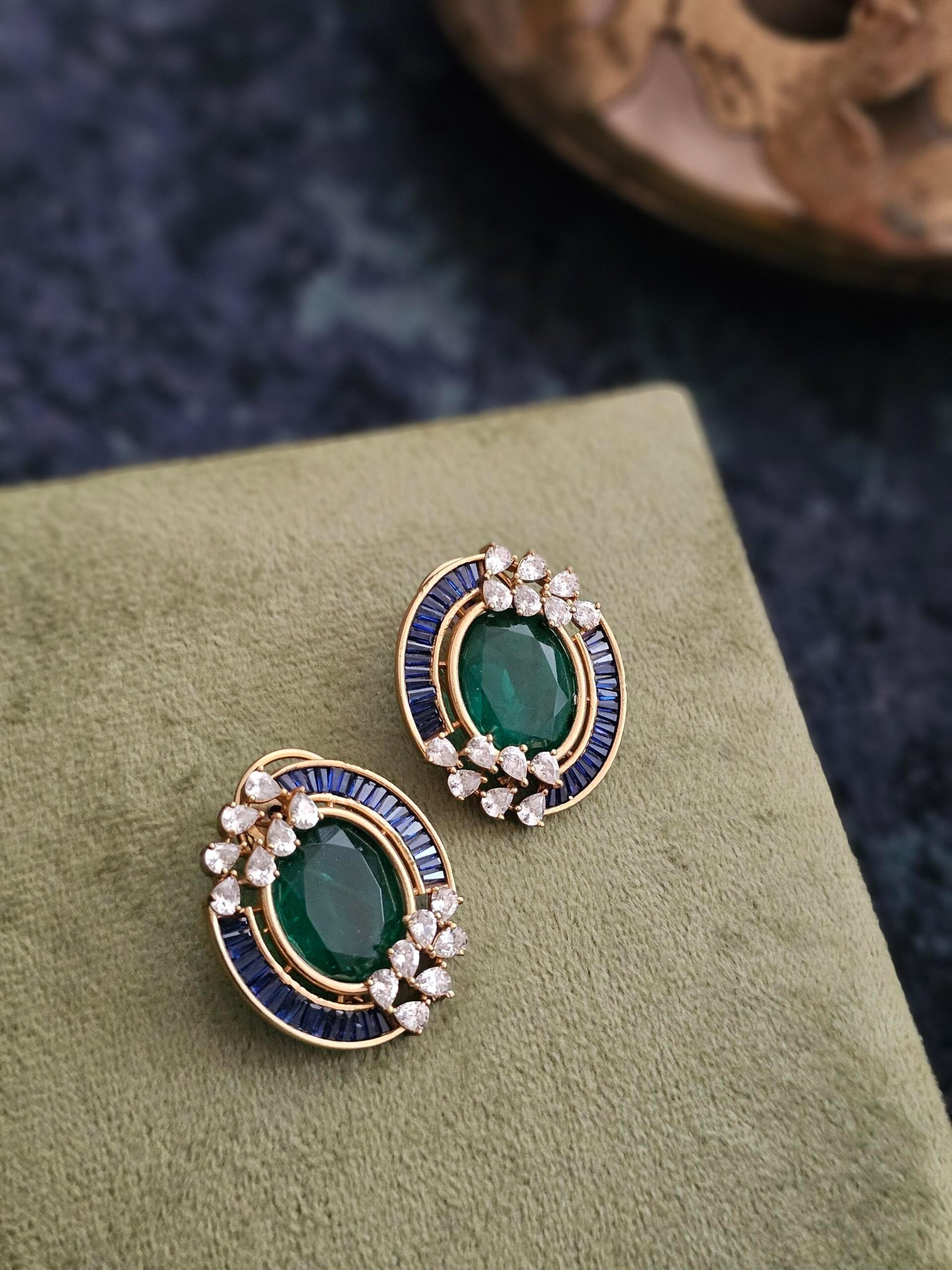 Ria handcrafted studs Thumbnail