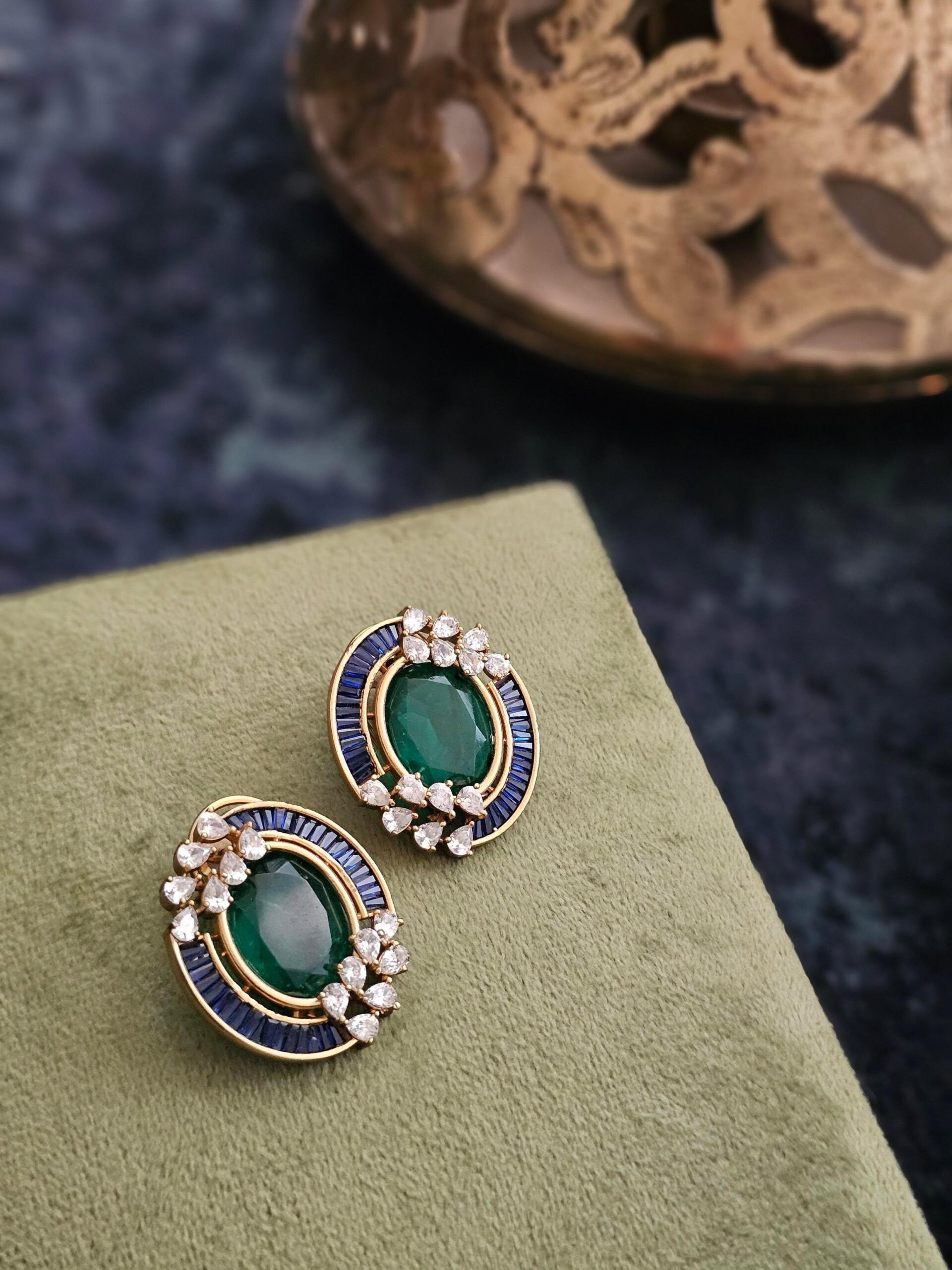 Ria handcrafted studs Thumbnail