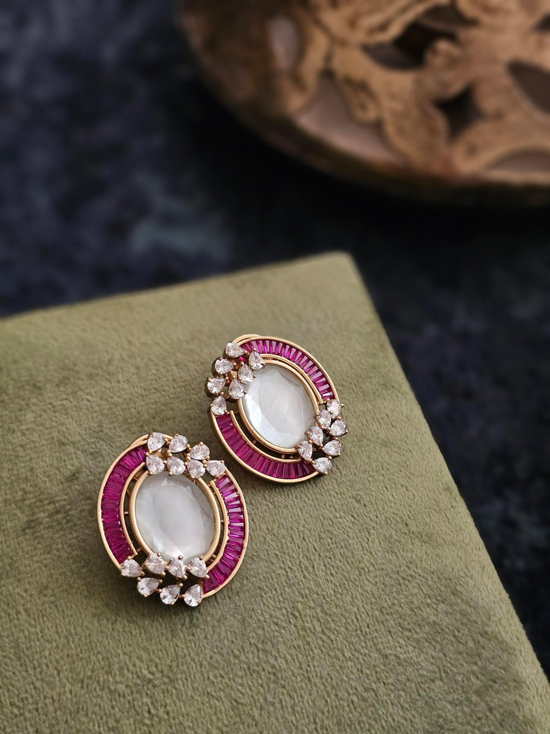 Ria handcrafted studs Thumbnail