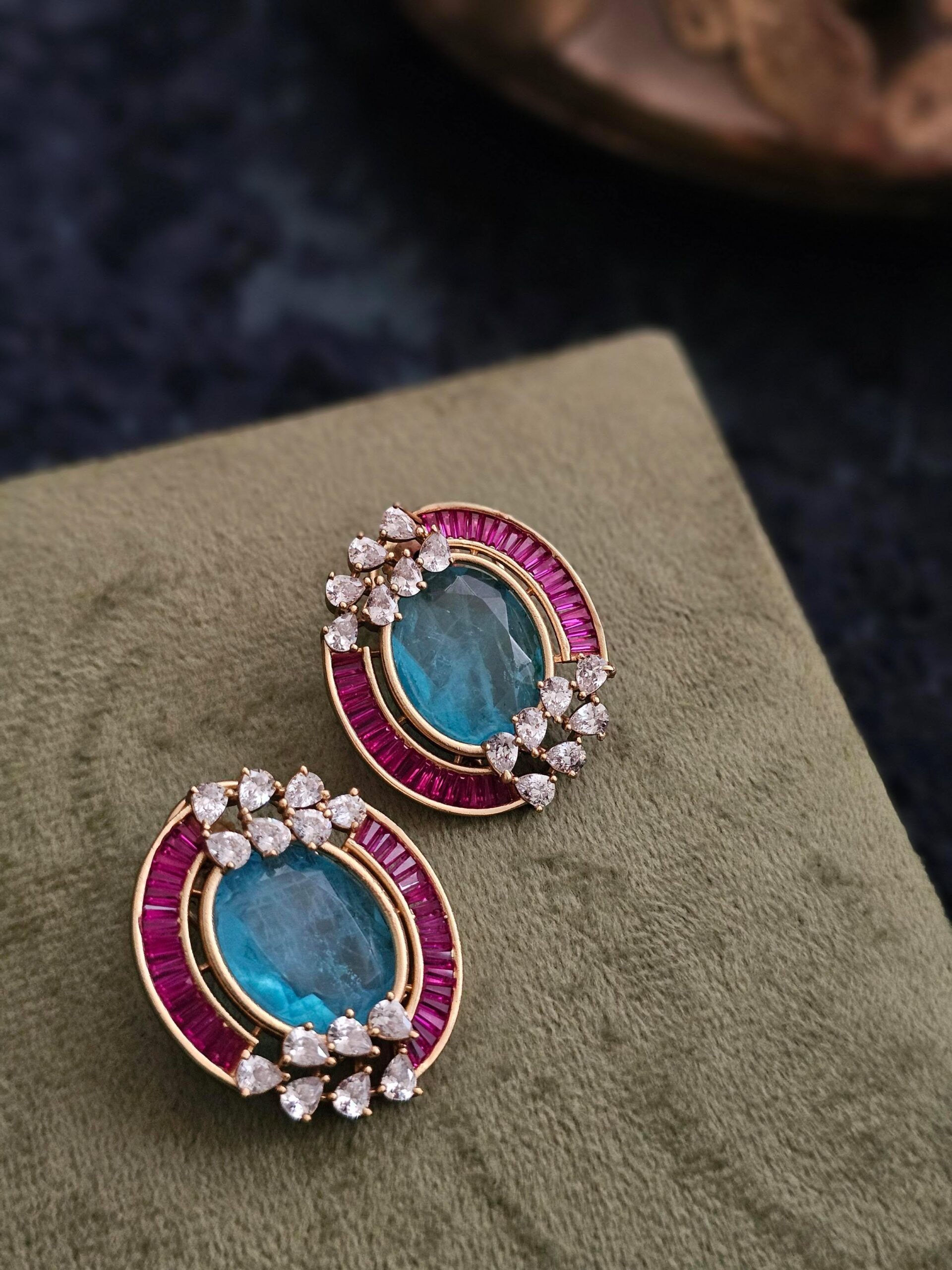 Ria handcrafted studs Thumbnail