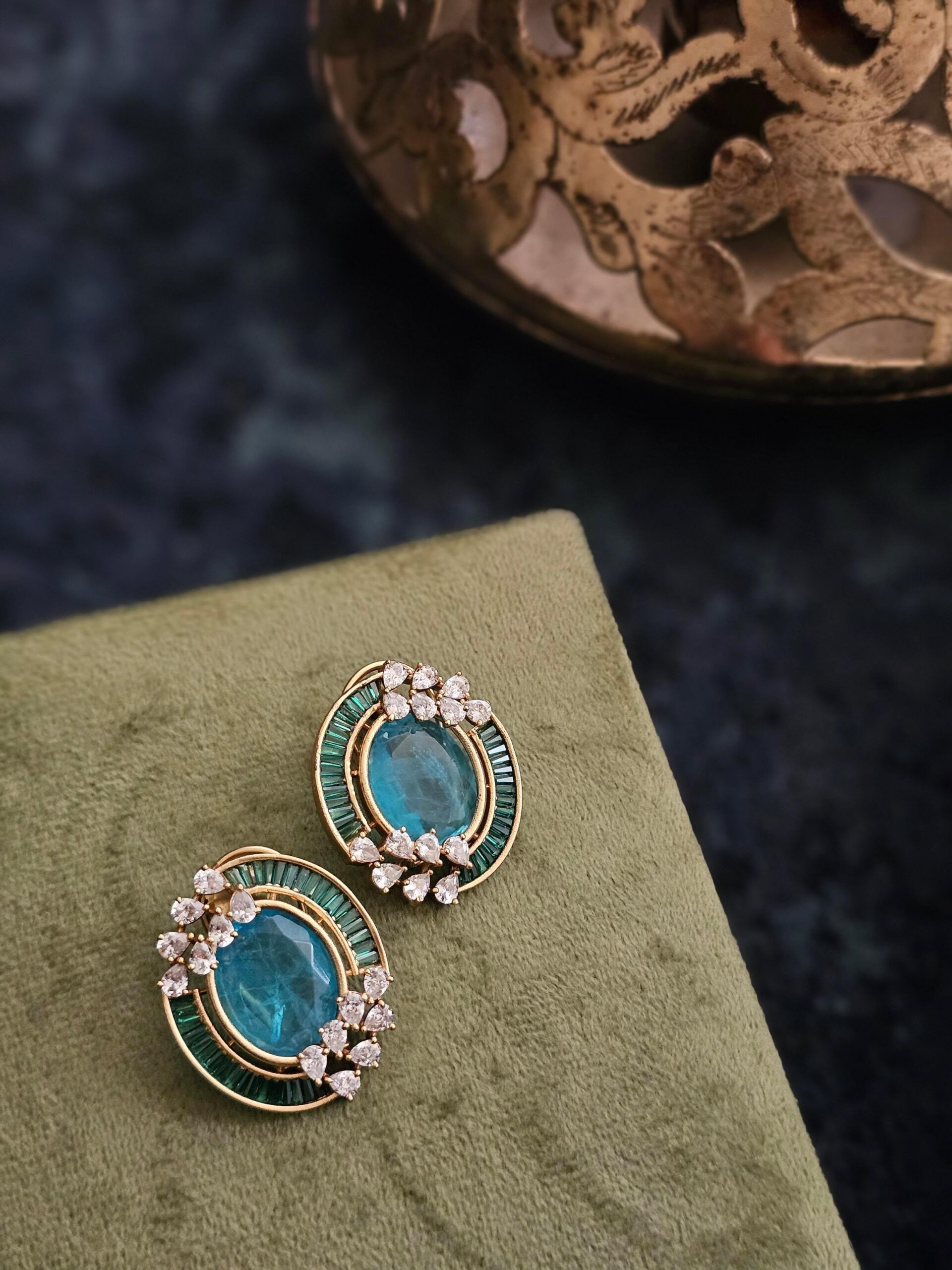 Ria handcrafted studs Thumbnail