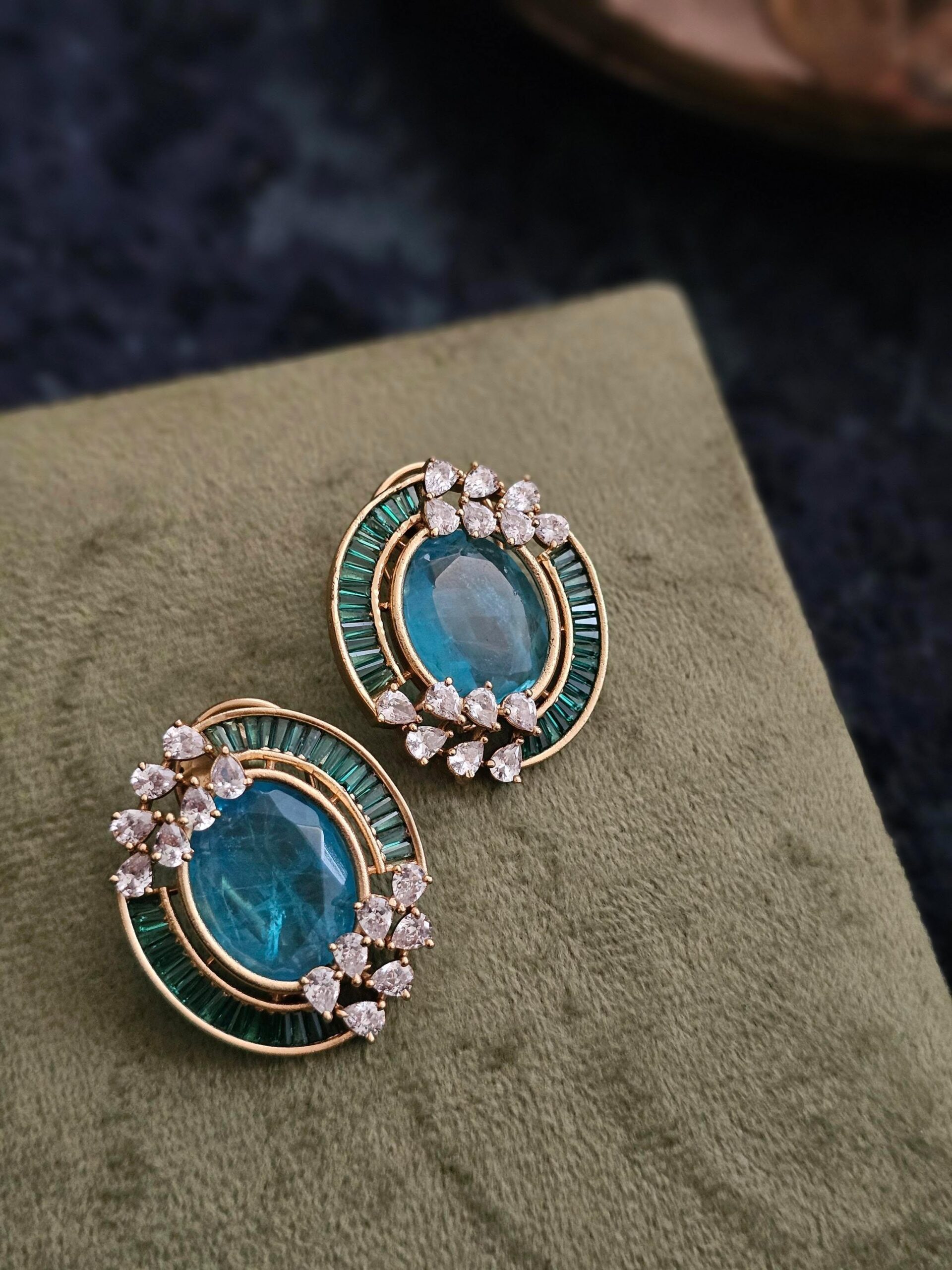 Ria handcrafted studs Thumbnail