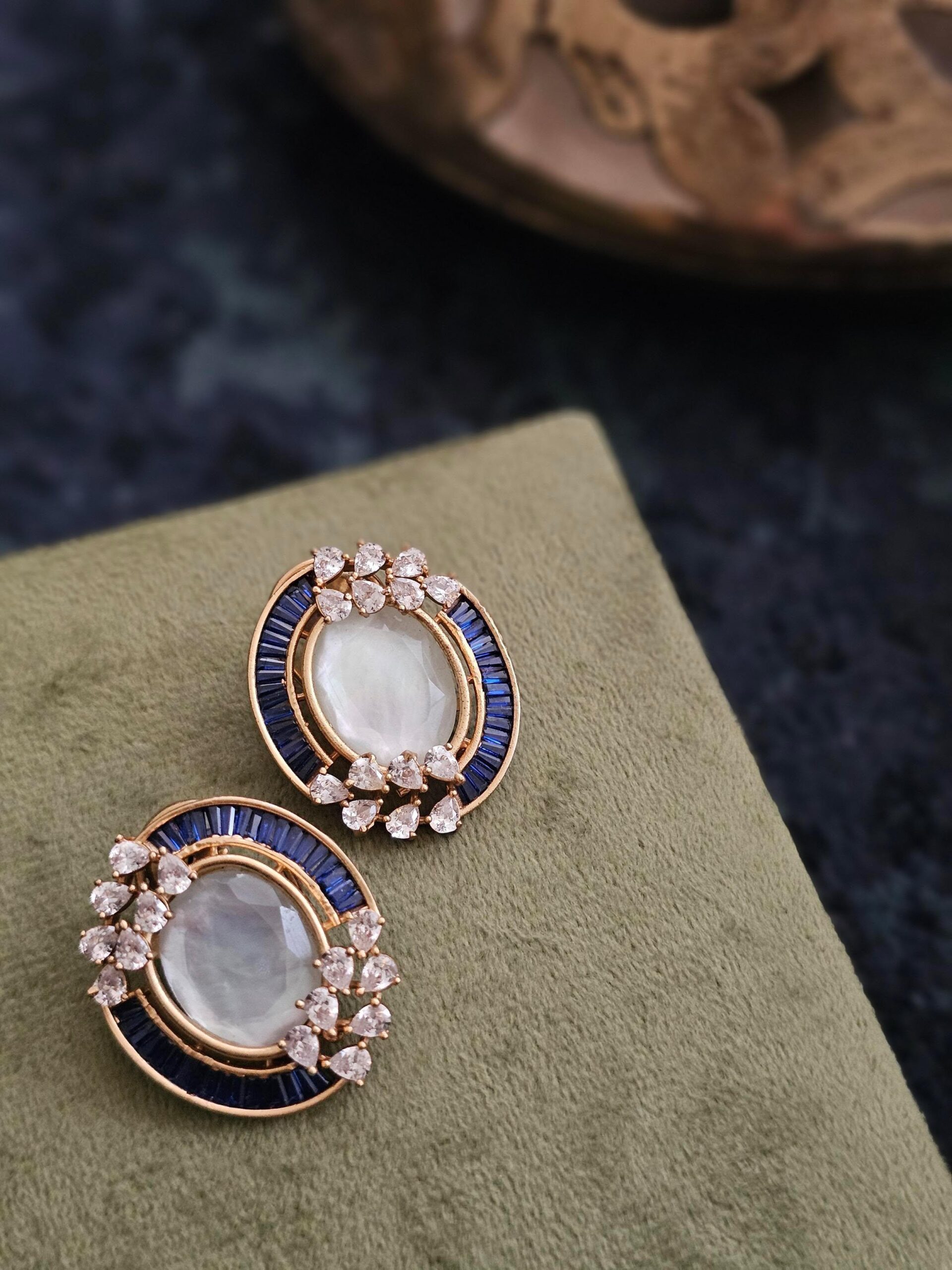 Ria handcrafted studs Thumbnail