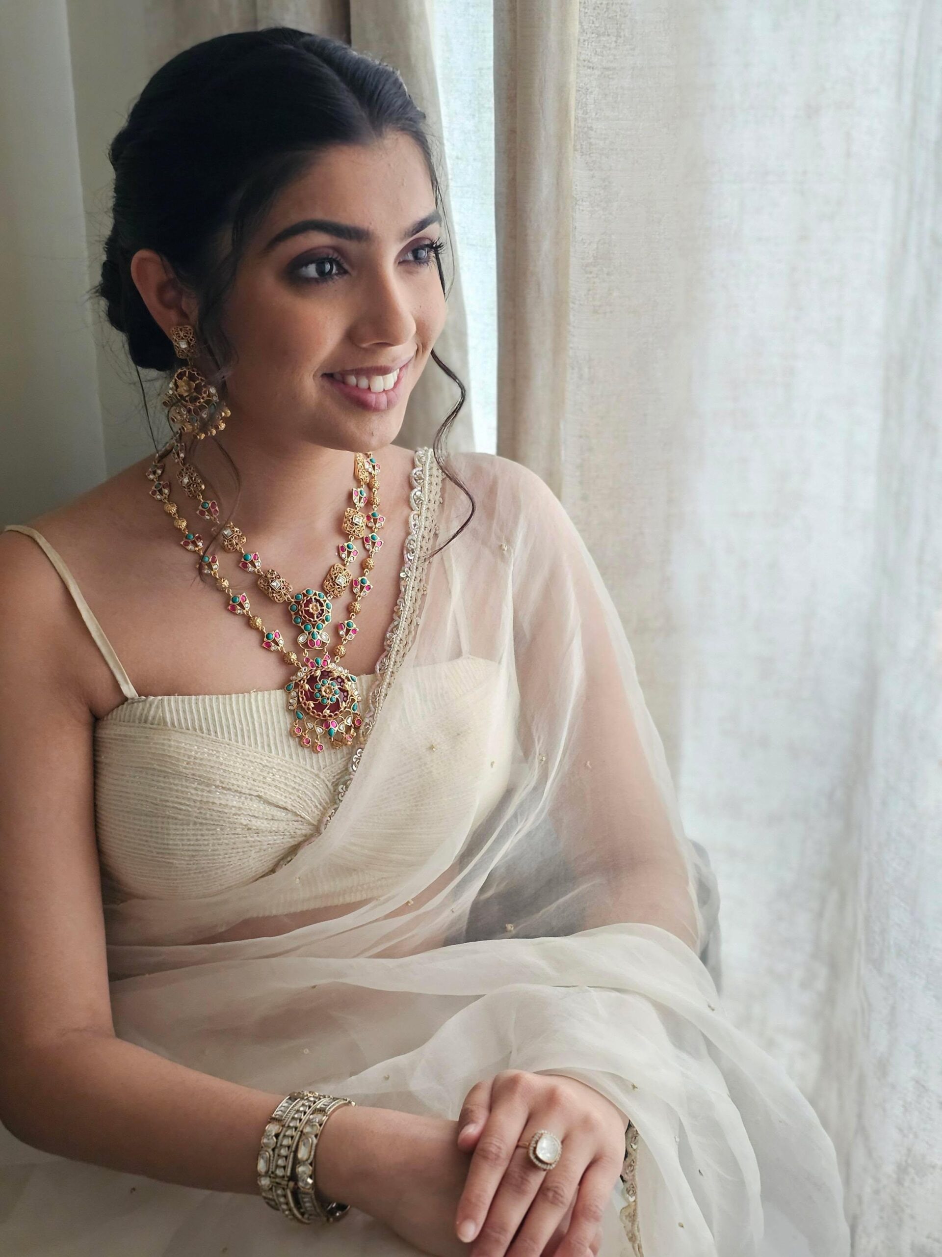 Nitya handcrafted quartz necklace Thumbnail