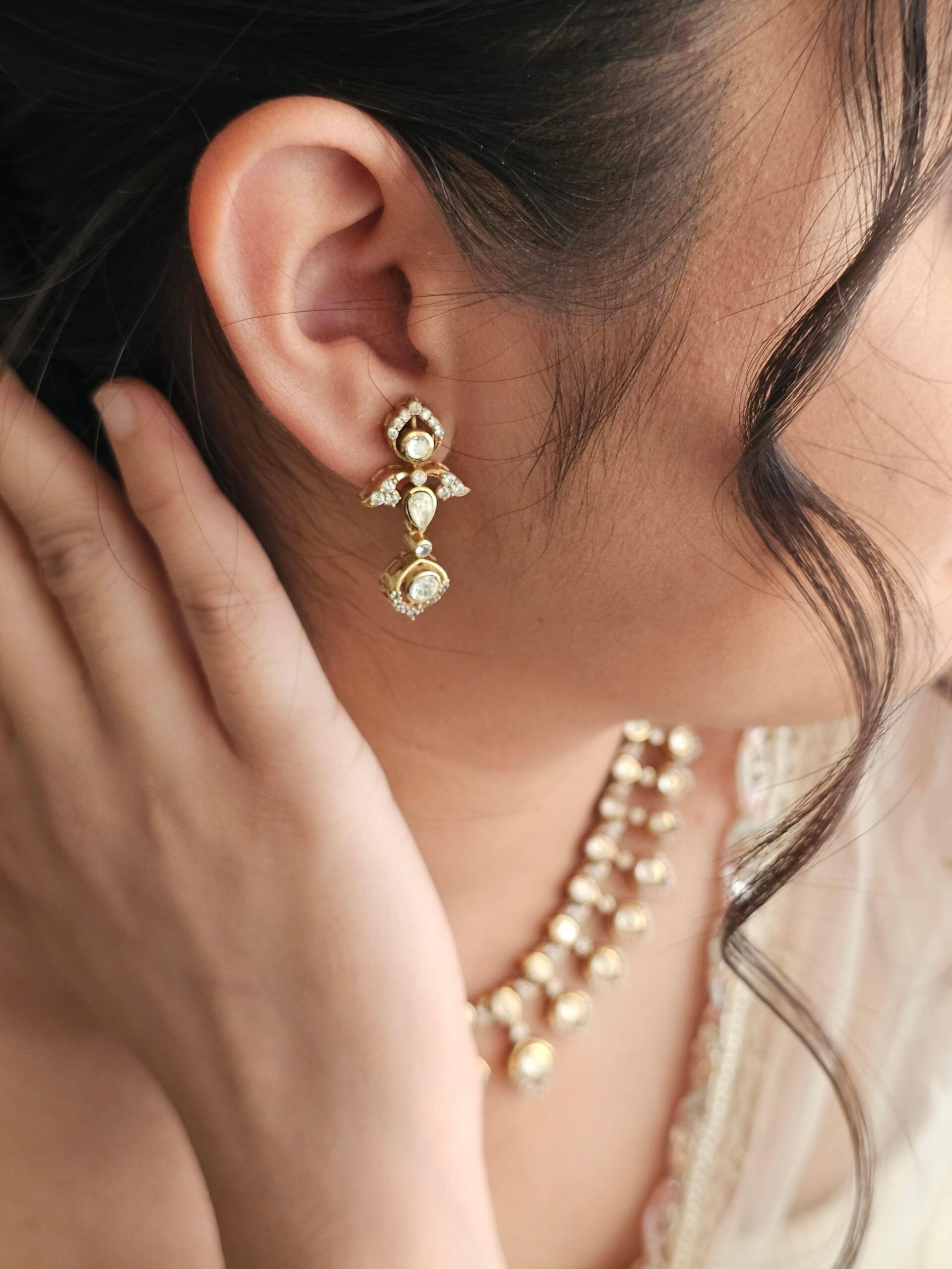 Riva delicate polki necklace Thumbnail