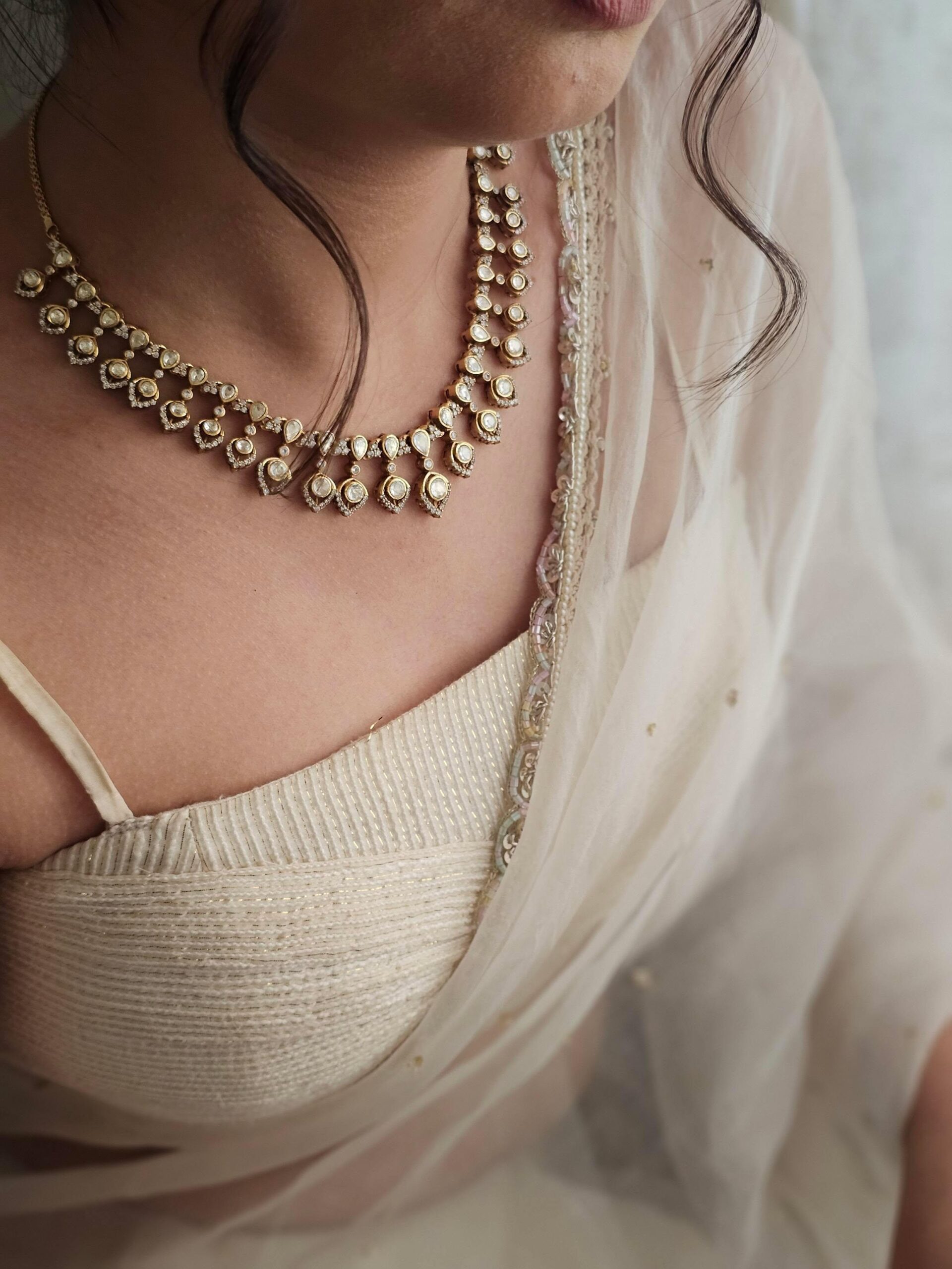 Riva delicate polki necklace Thumbnail