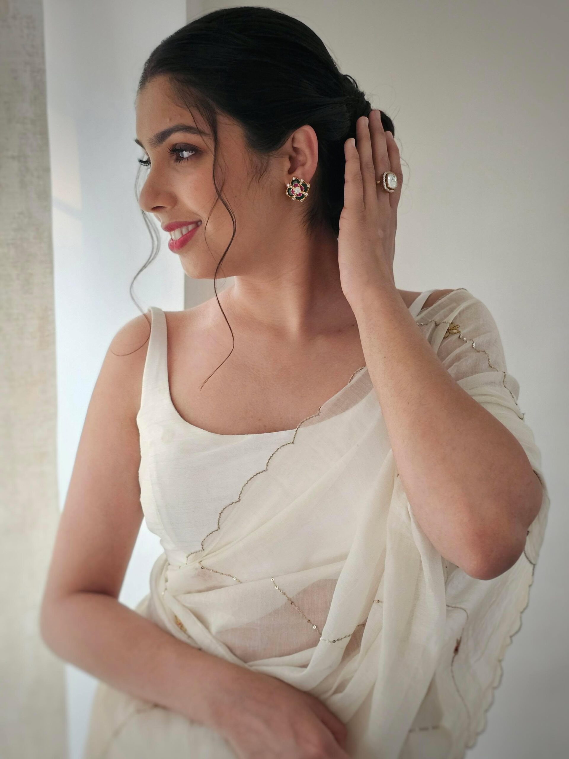 Urvi handcrafted studs Thumbnail