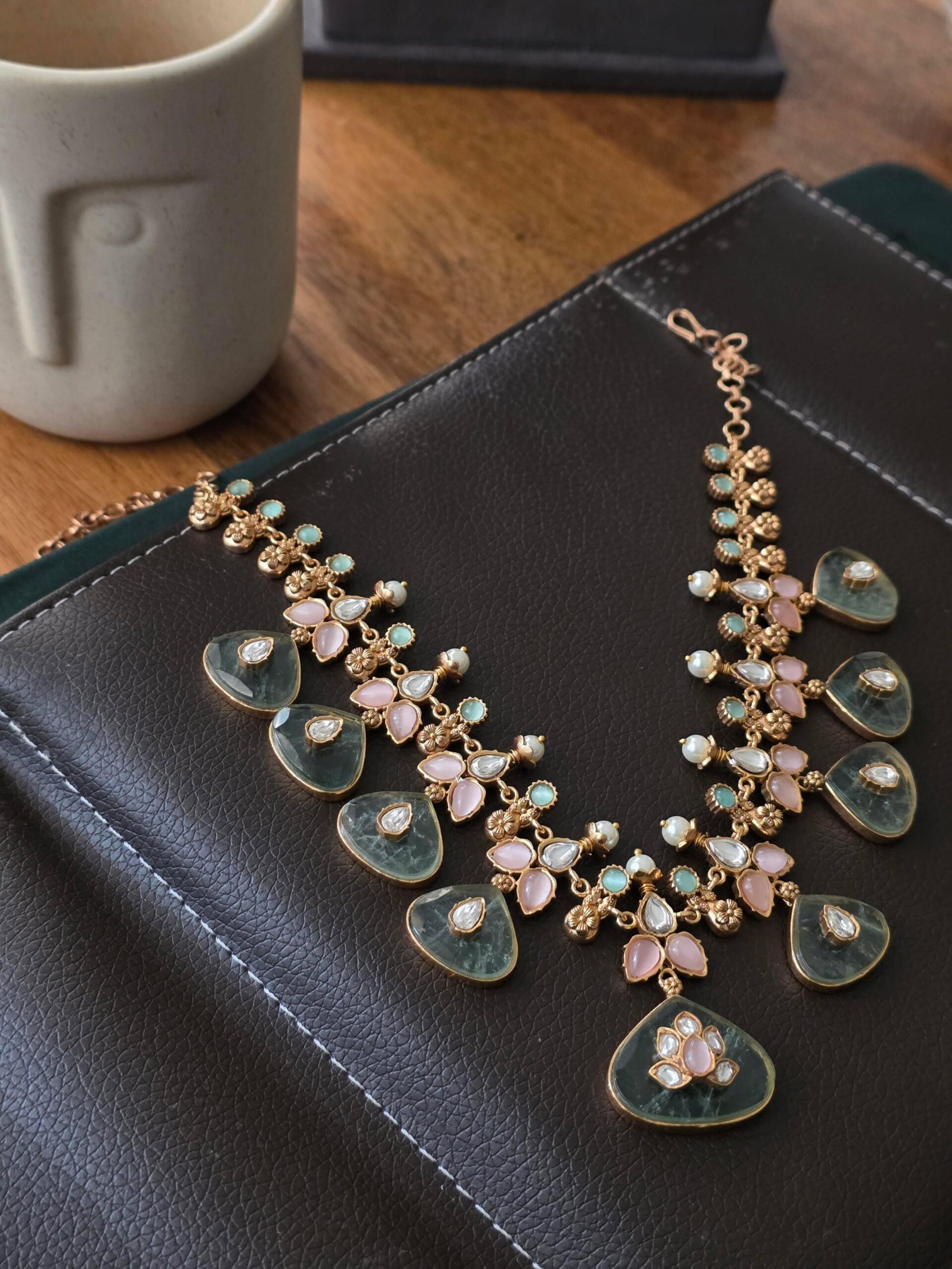 Kai handcrafted quartz necklace Thumbnail