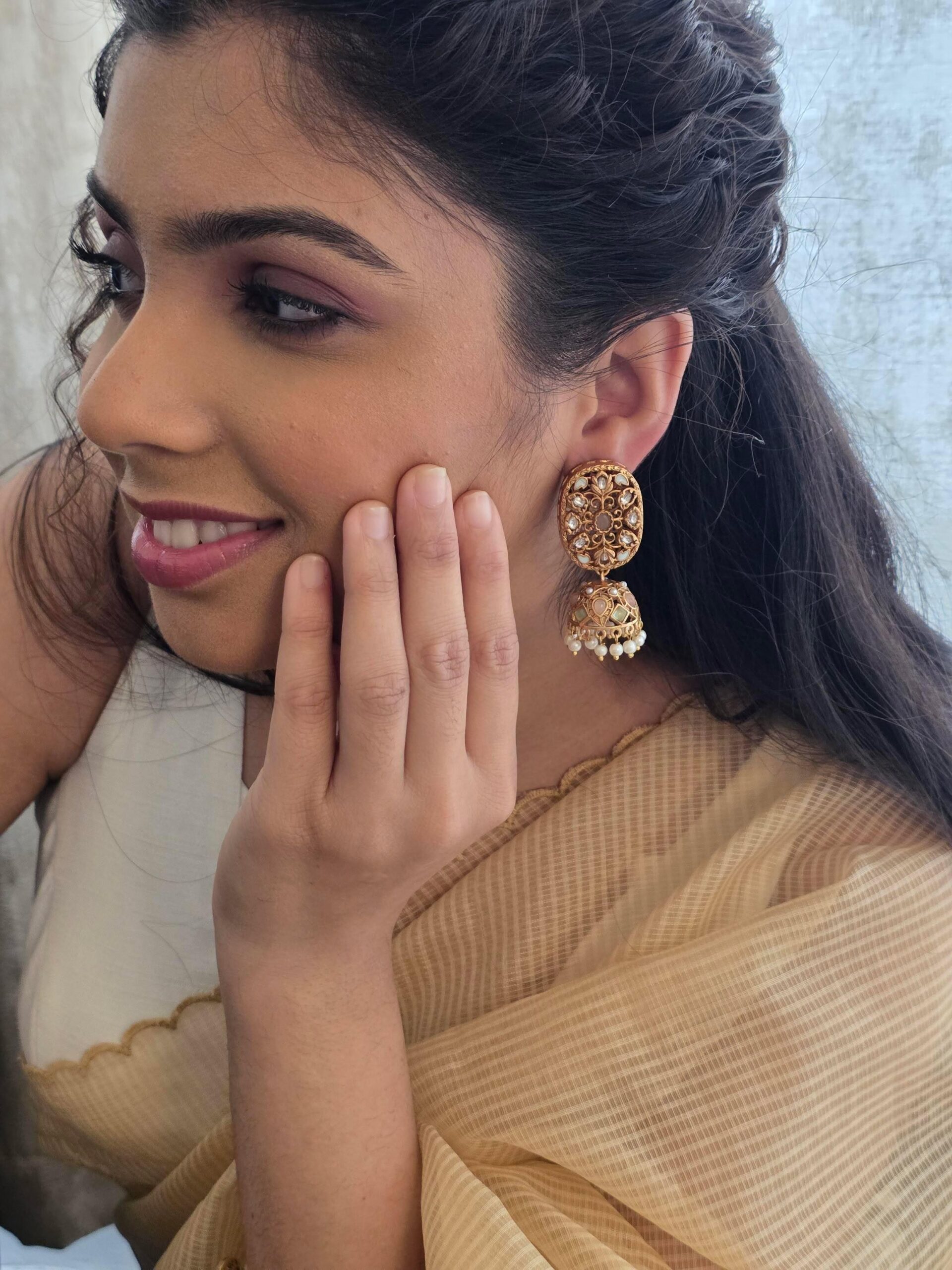 Shruti handcrafted jhumki Thumbnail