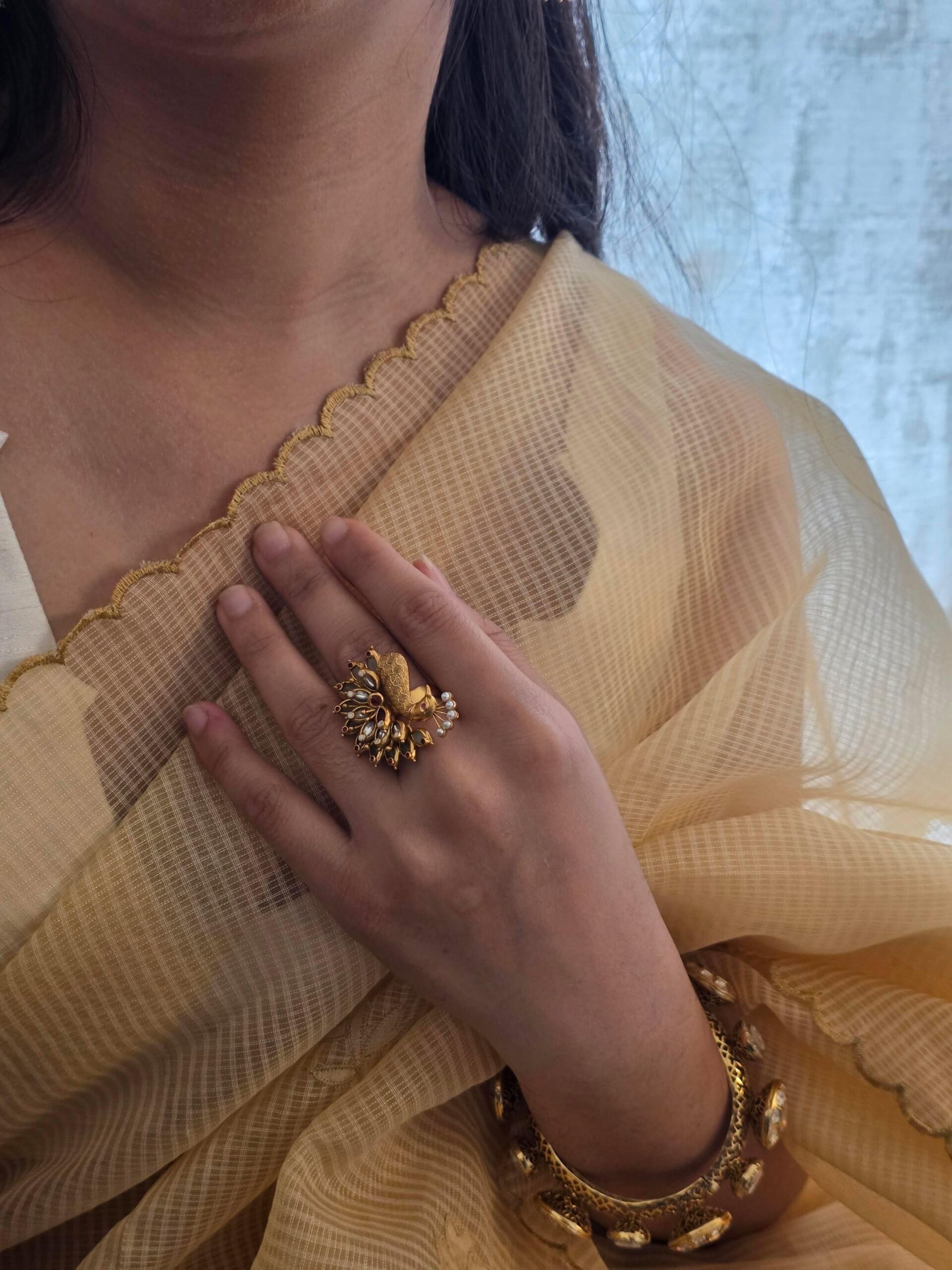 Shruti handcrafted ring Thumbnail