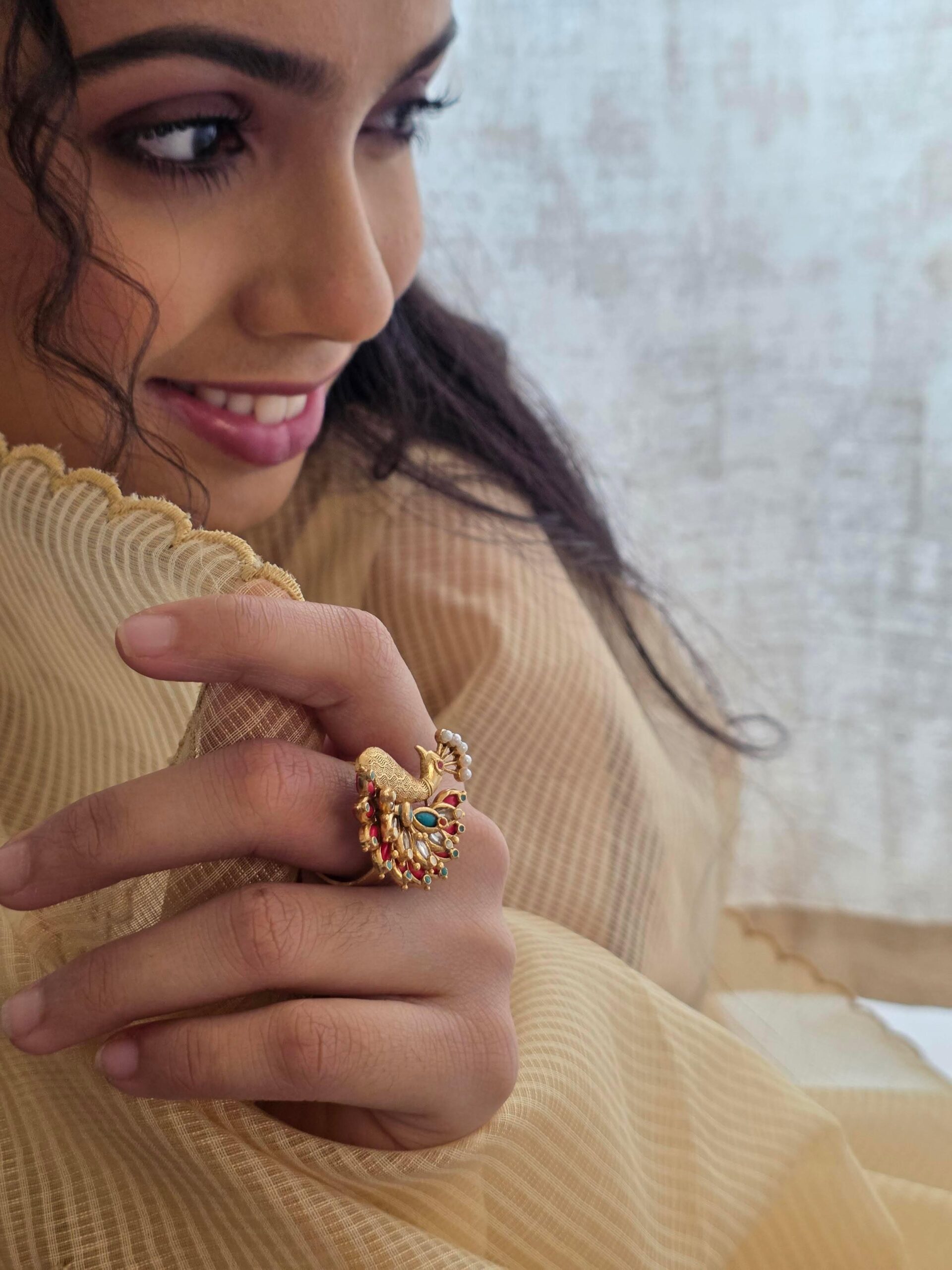 Shruti handcrafted ring Thumbnail