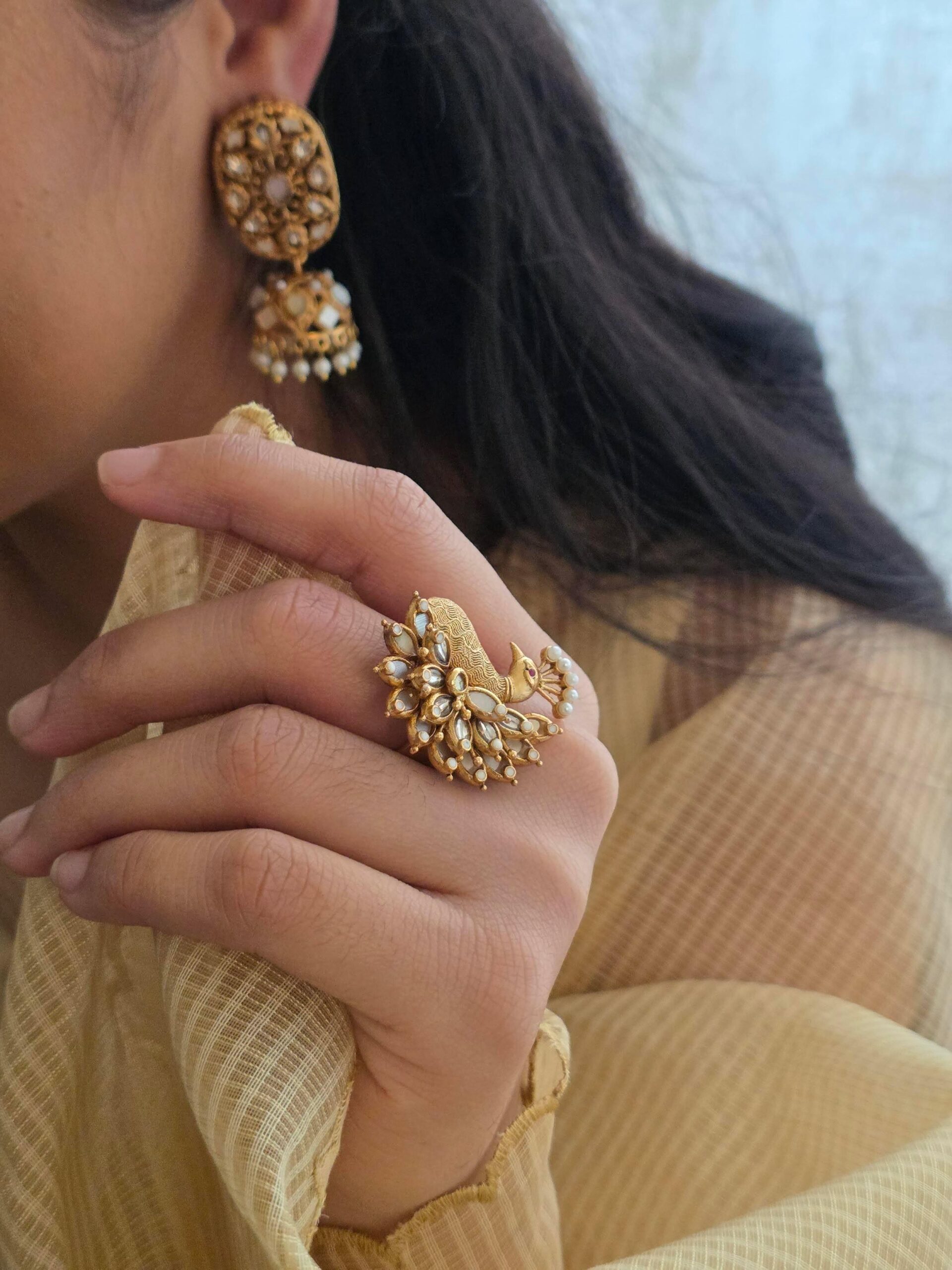 Shruti handcrafted ring Thumbnail