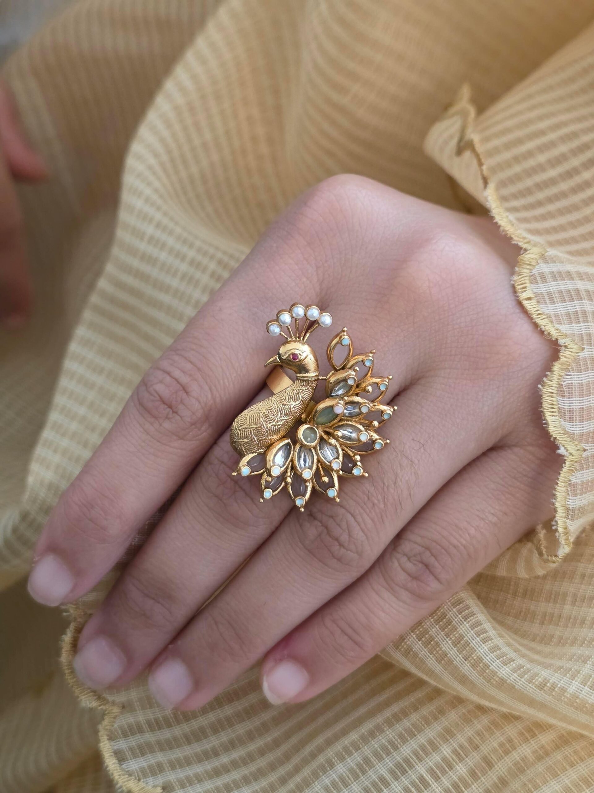 Shruti handcrafted ring Thumbnail