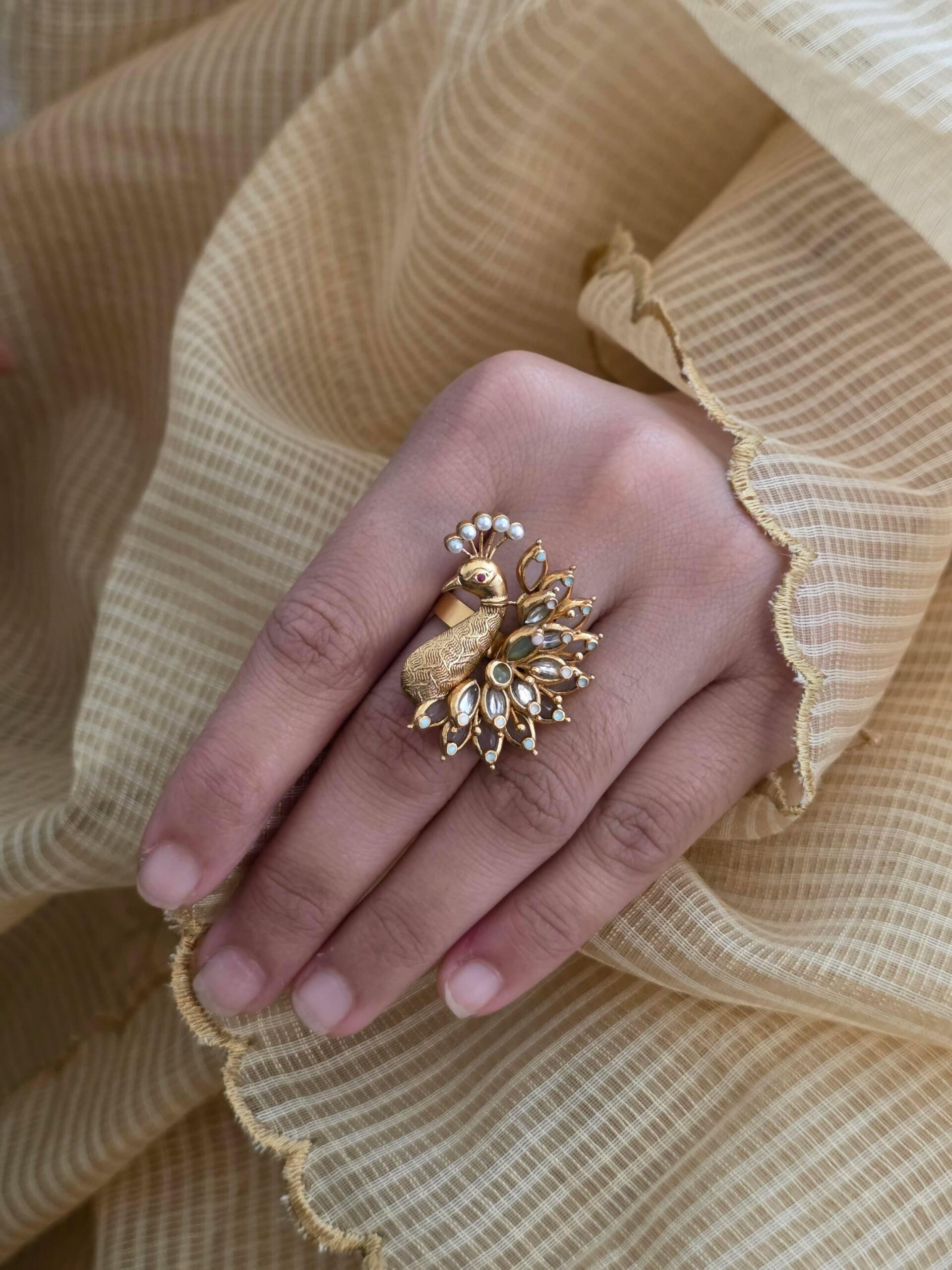 Shruti handcrafted ring Thumbnail