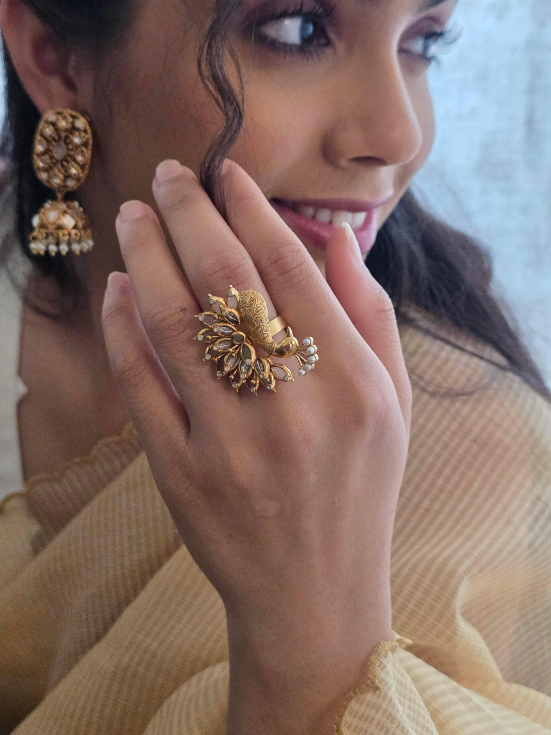 Shruti handcrafted ring Thumbnail