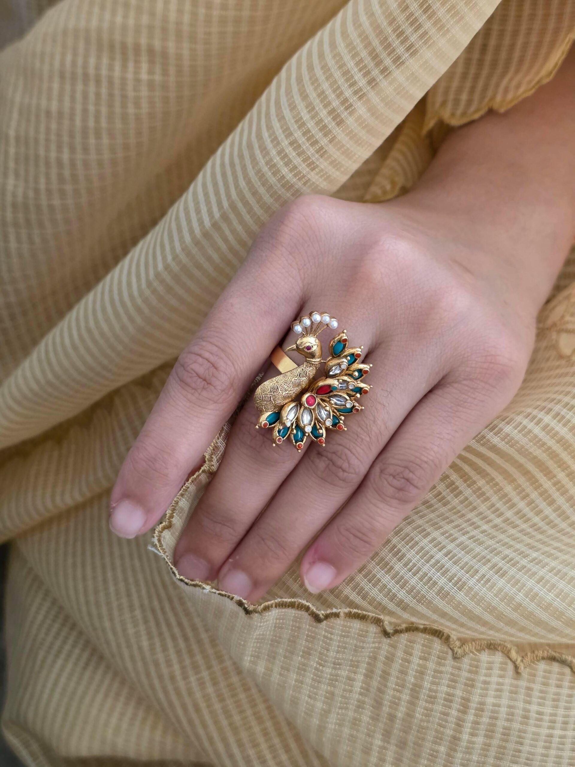 Shruti handcrafted ring Thumbnail
