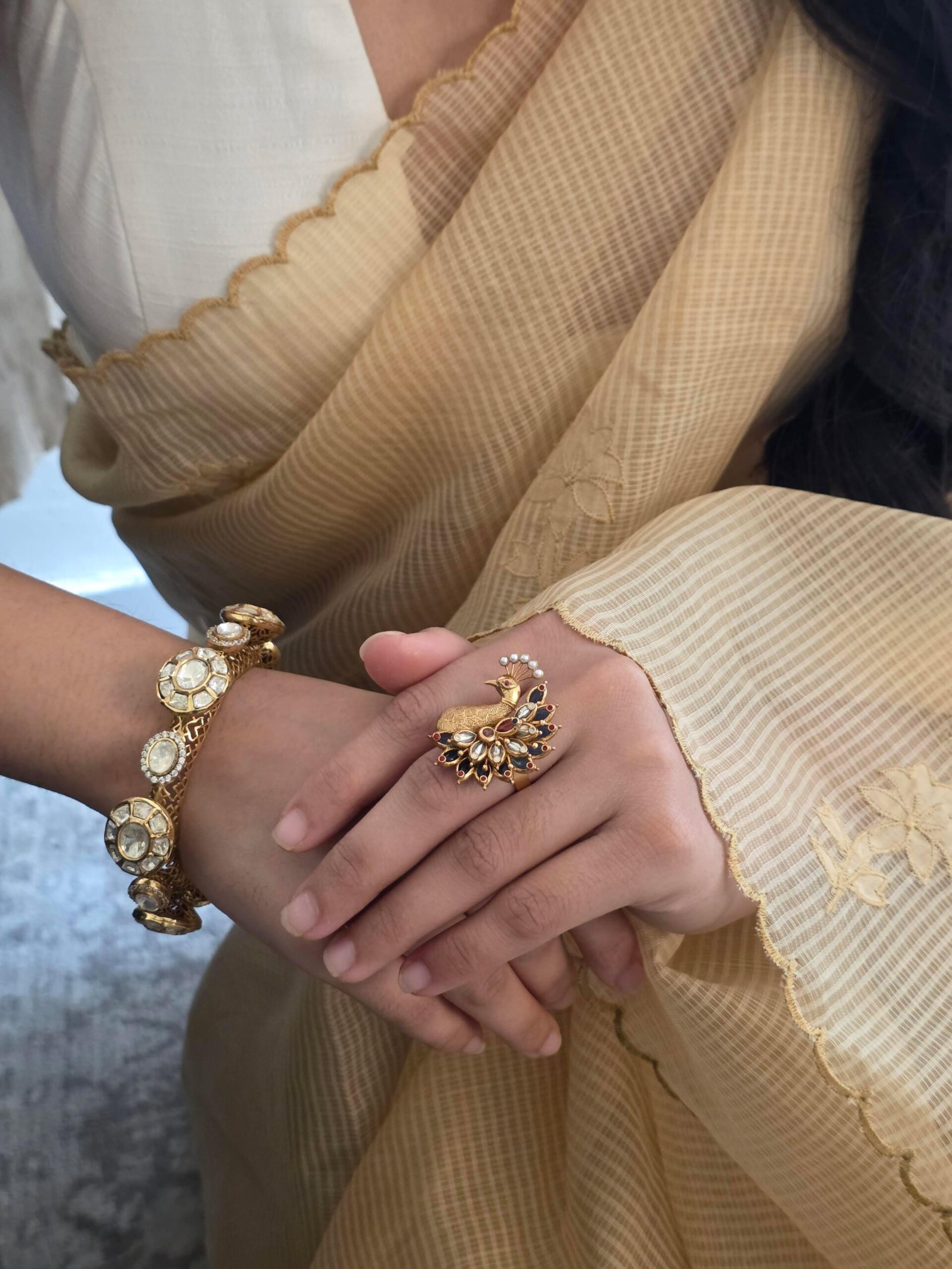 Shruti handcrafted ring Thumbnail