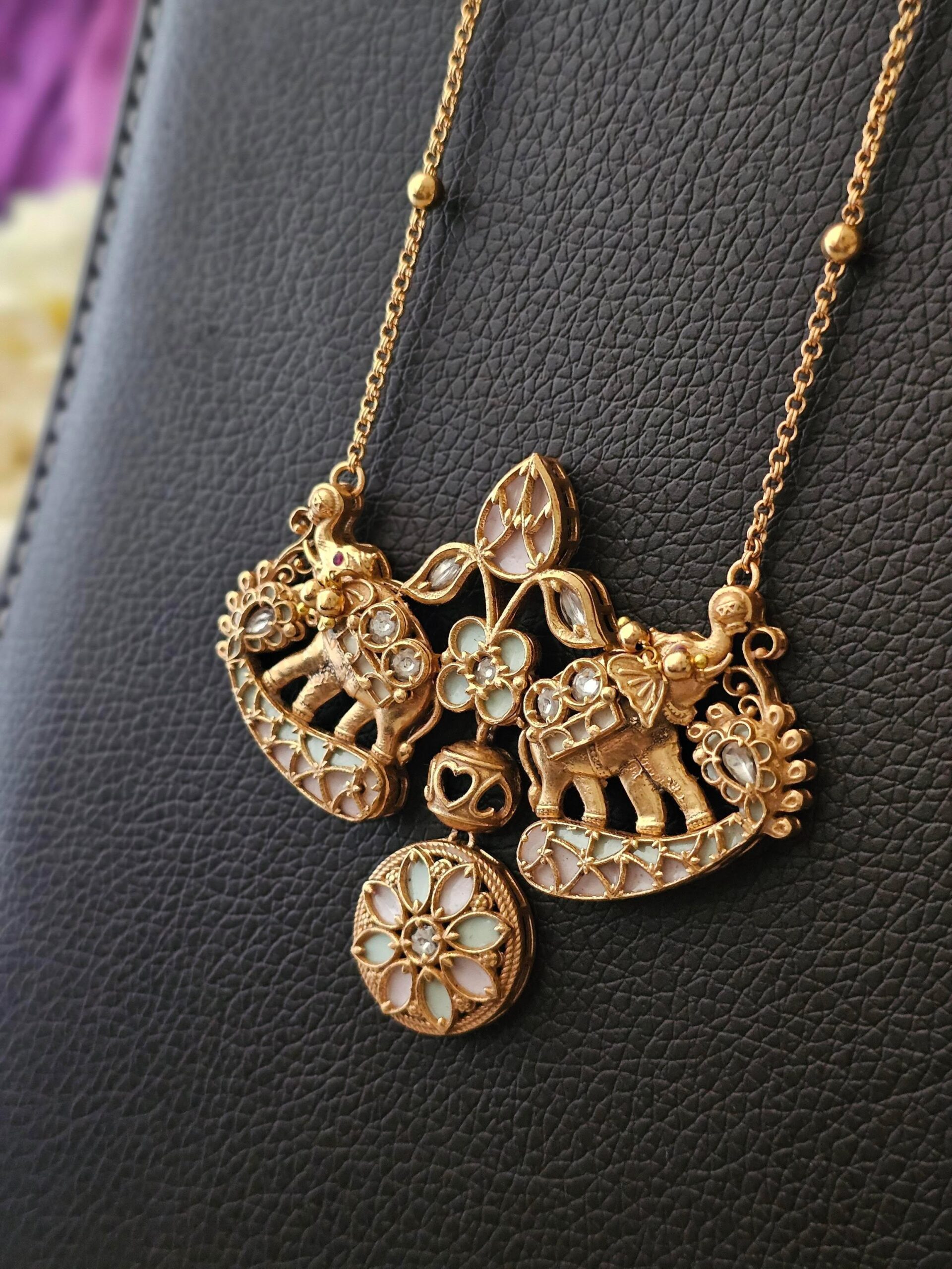 Natasha handcrafted long necklace Thumbnail