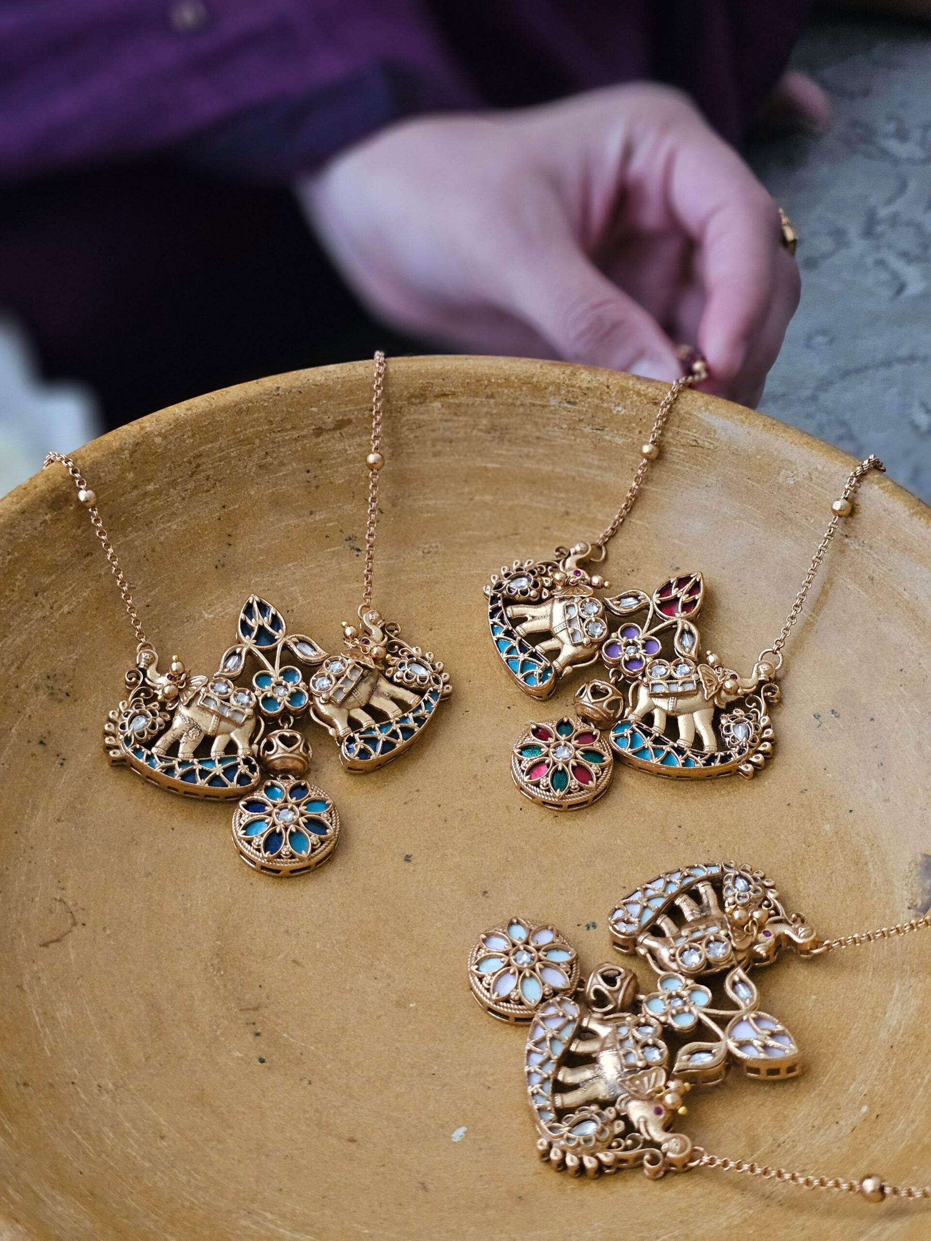 Natasha handcrafted long necklace Thumbnail