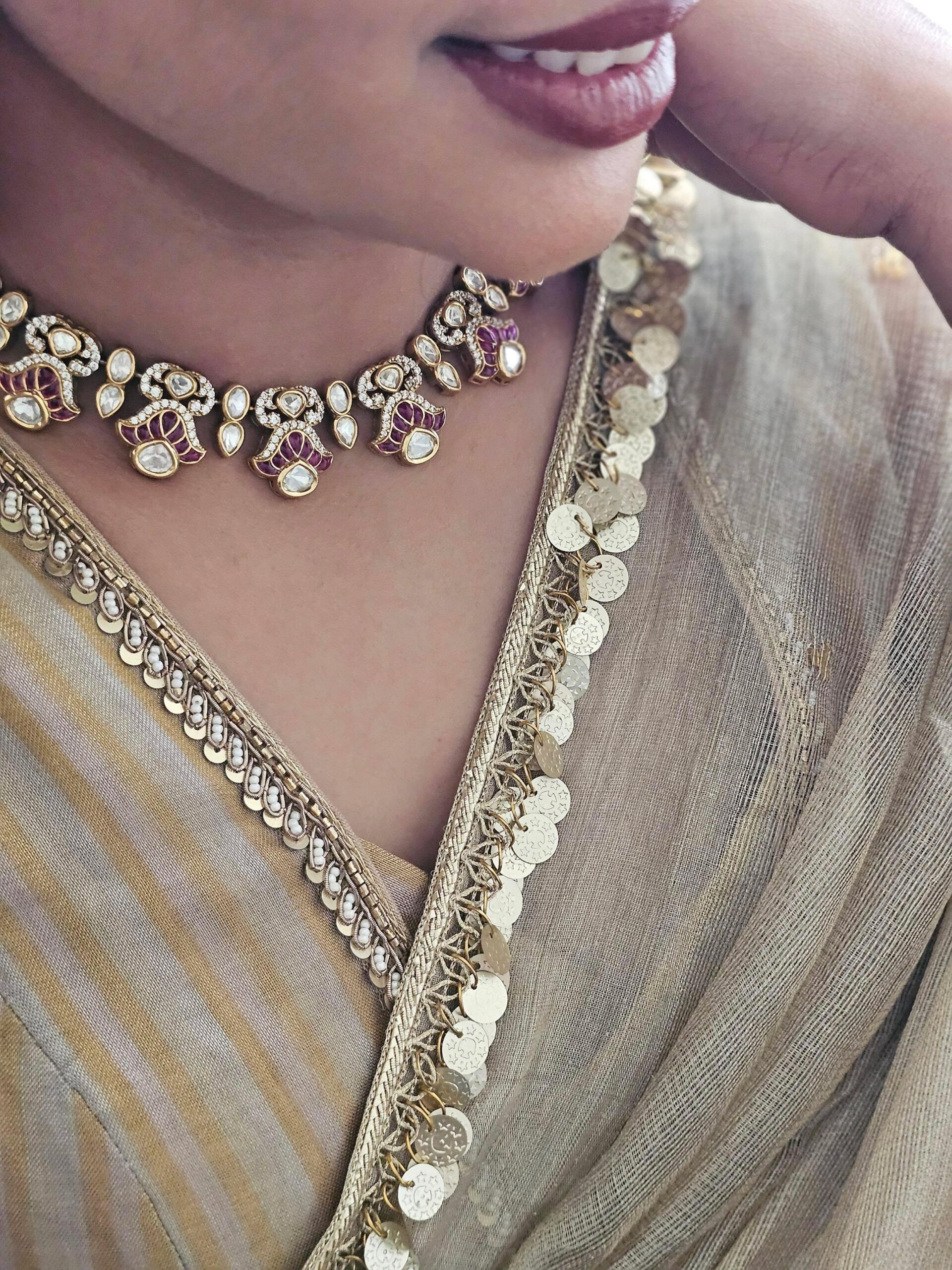 Latika meenakari necklace Thumbnail
