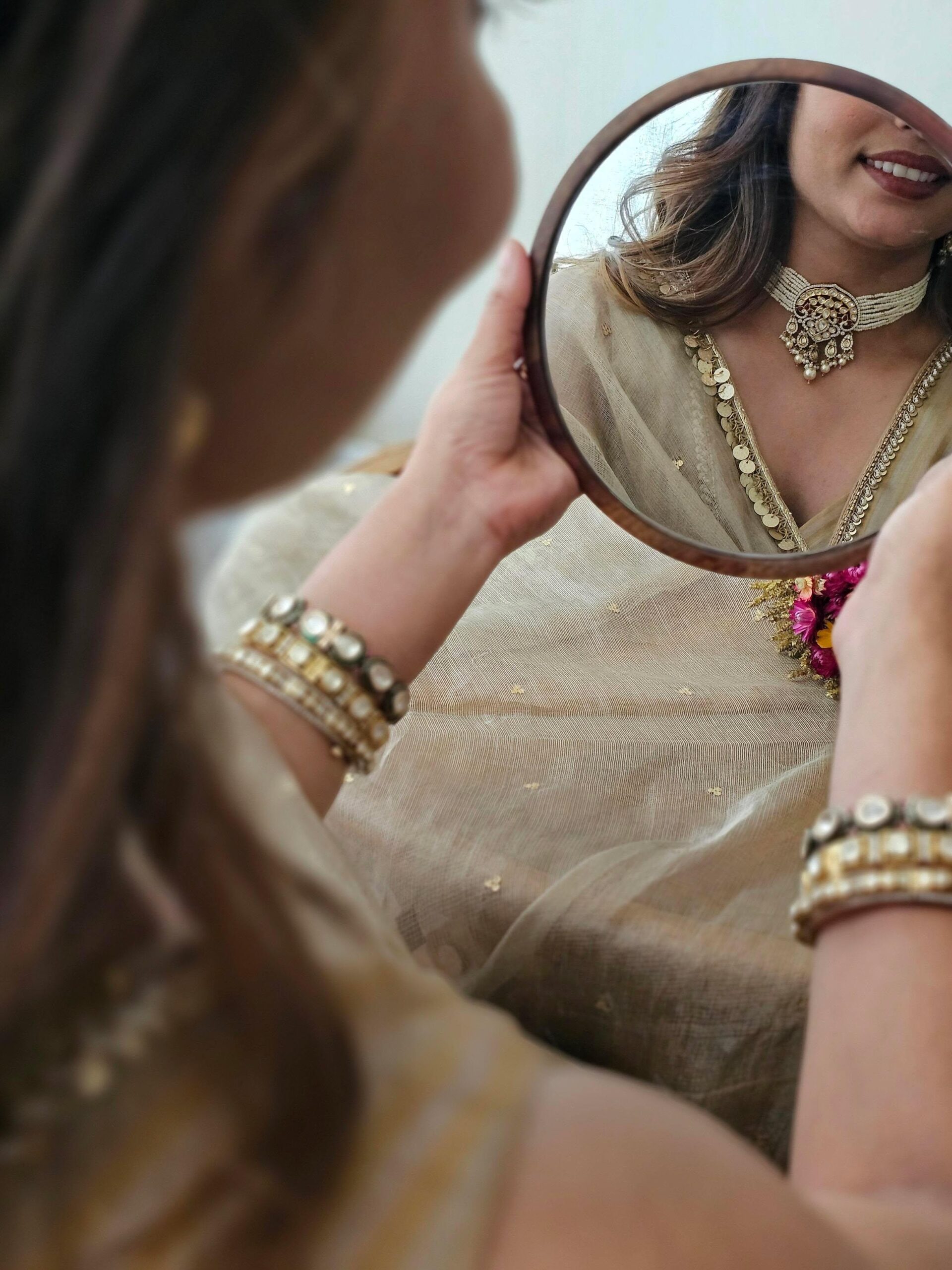 Urvi pearl and polki choker Thumbnail