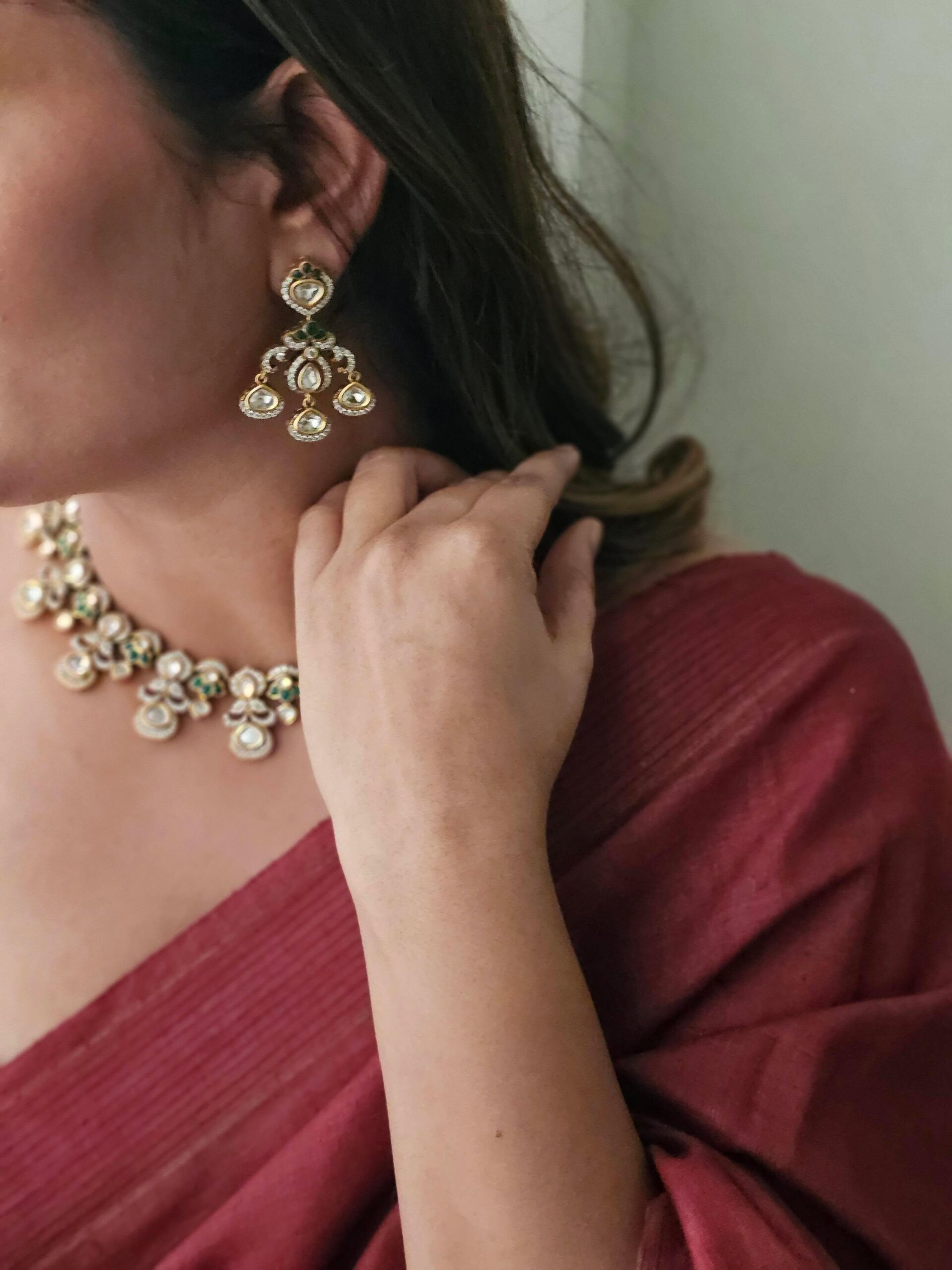 Vishaka meenakari necklace Thumbnail