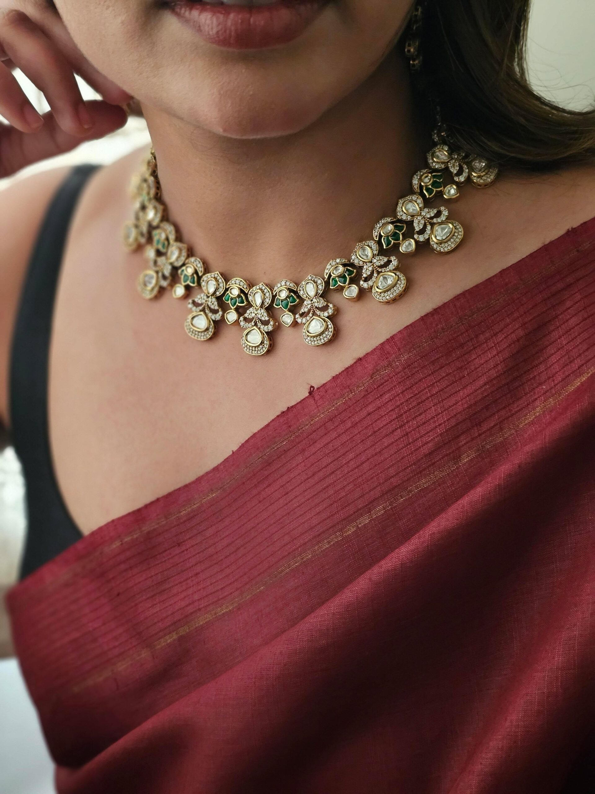 Vishaka meenakari necklace Thumbnail