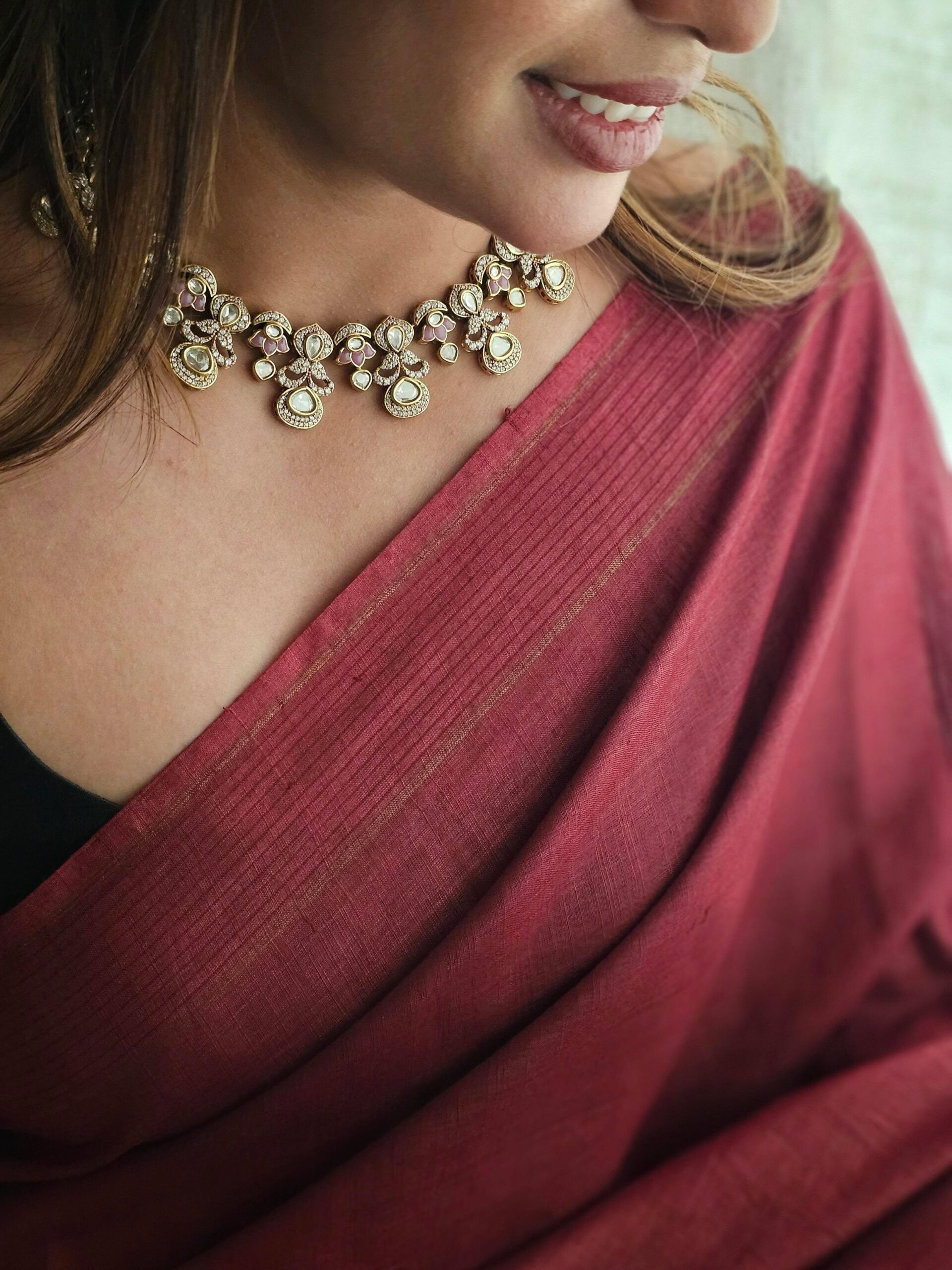 Vishaka meenakari necklace Thumbnail