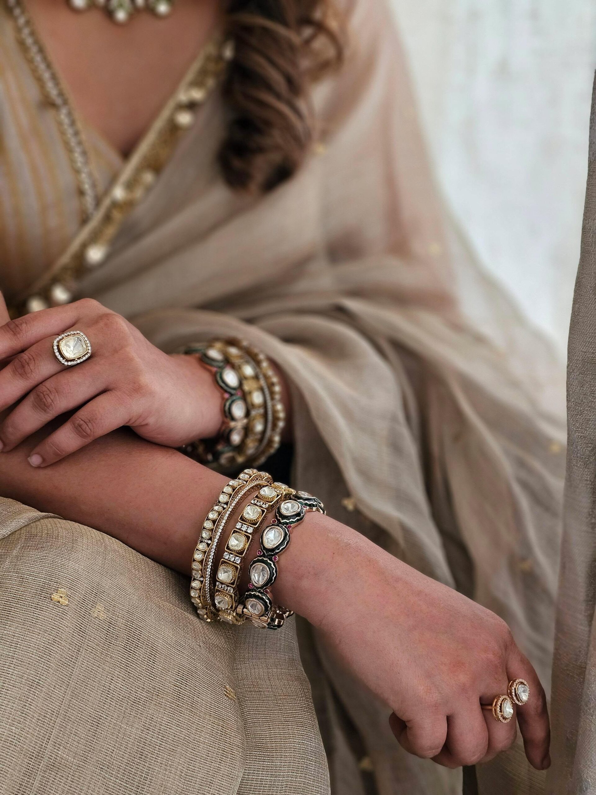 Vishaka openable polki bangles Thumbnail