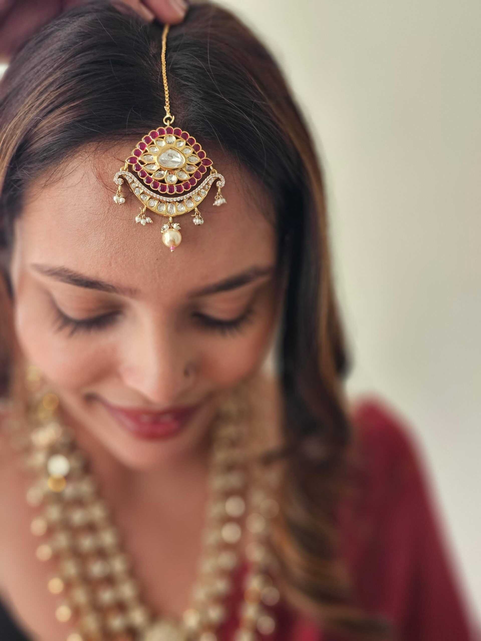 Armeena layered meenakari necklace Thumbnail