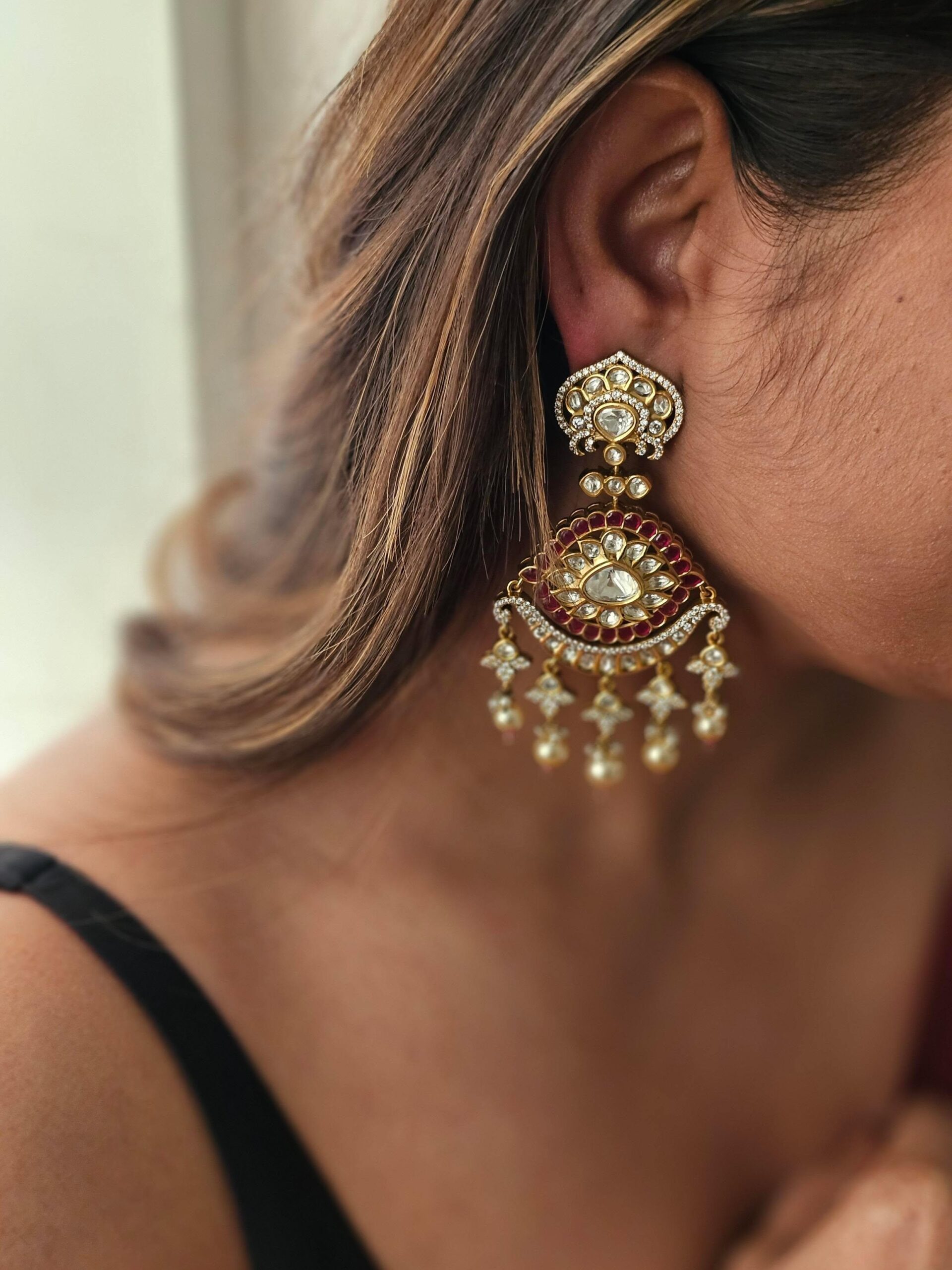 Armeena layered meenakari necklace Thumbnail