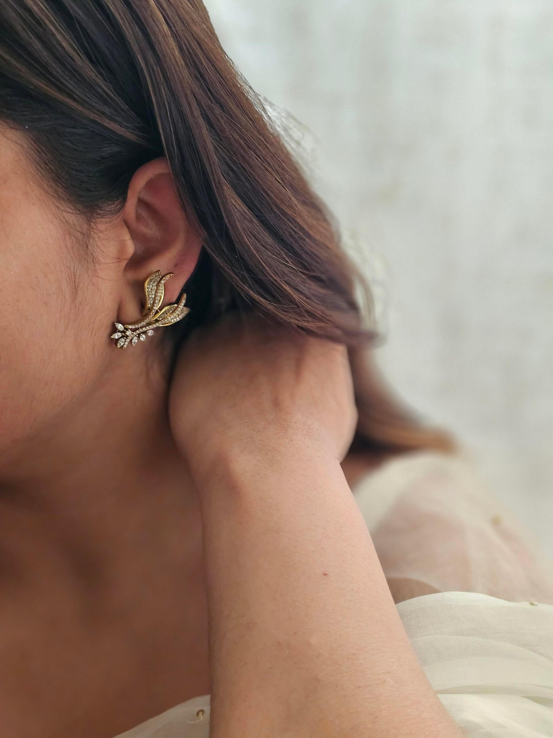 Dhruvi polki earrings Thumbnail