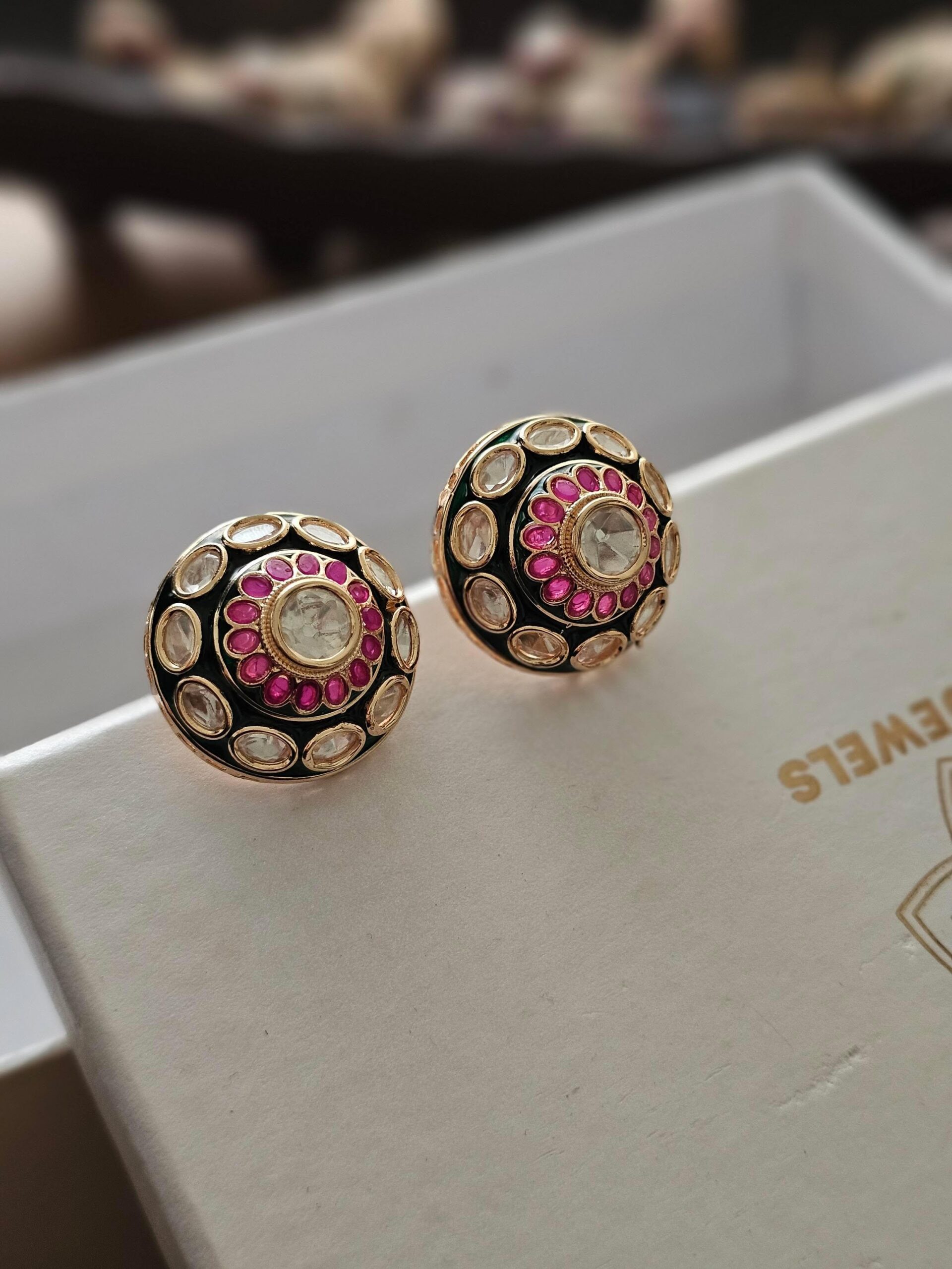 Latika meenakari studs Thumbnail