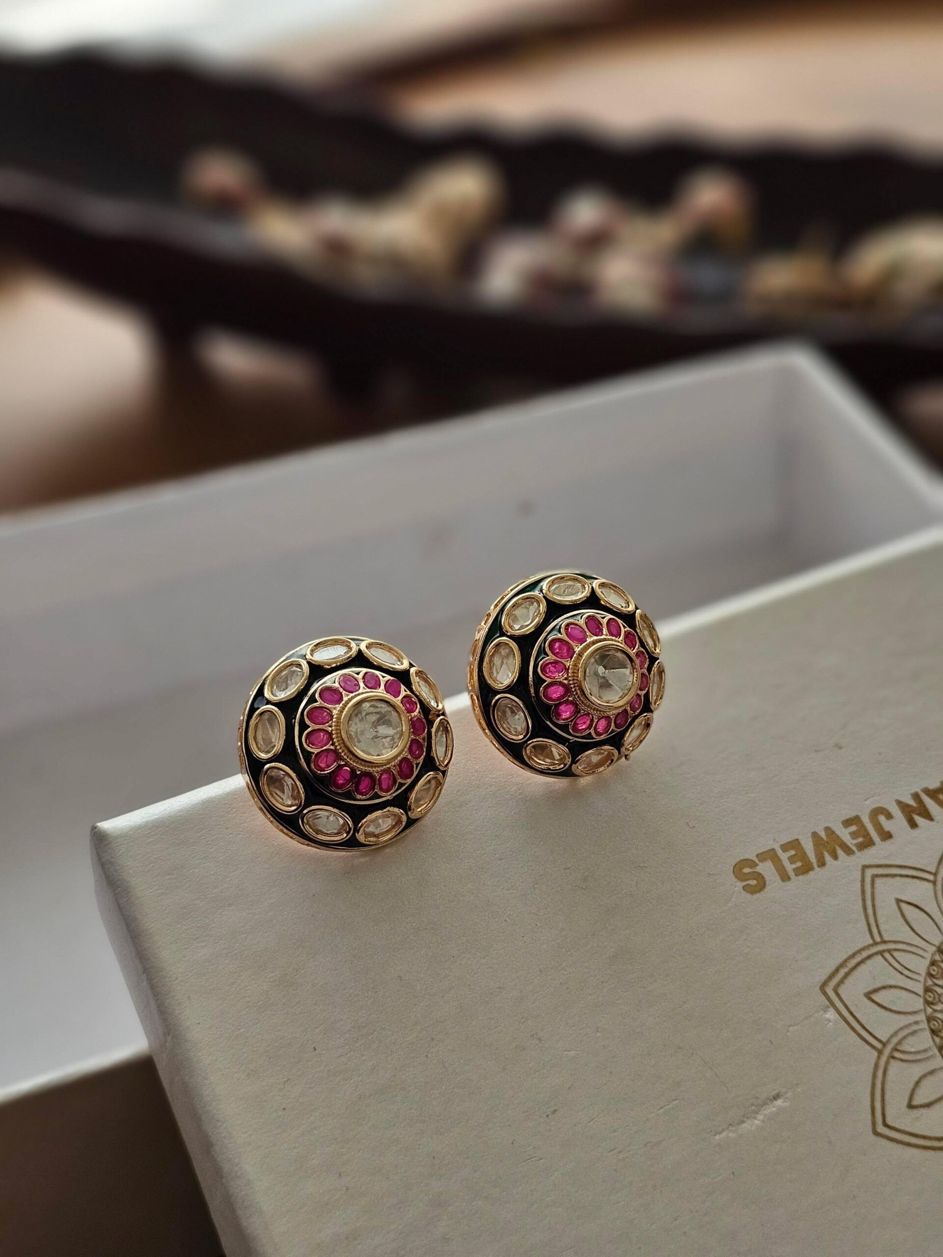 Latika meenakari studs Thumbnail