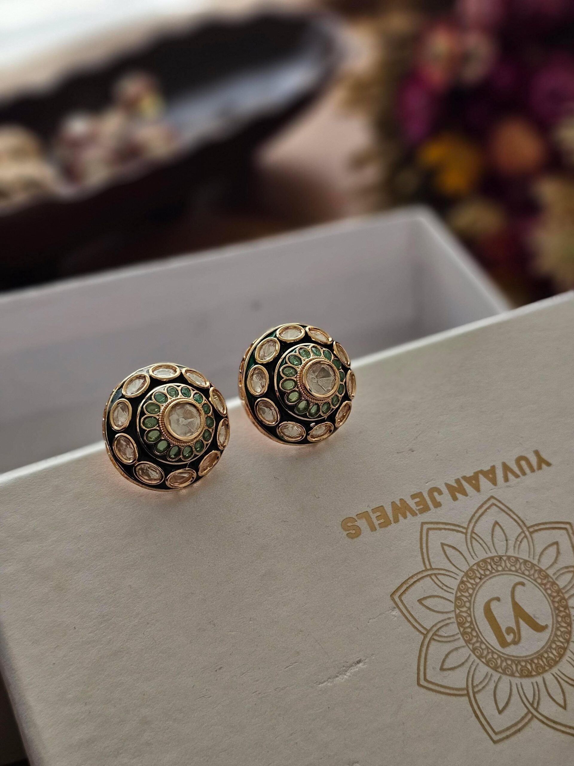 Latika meenakari studs Thumbnail