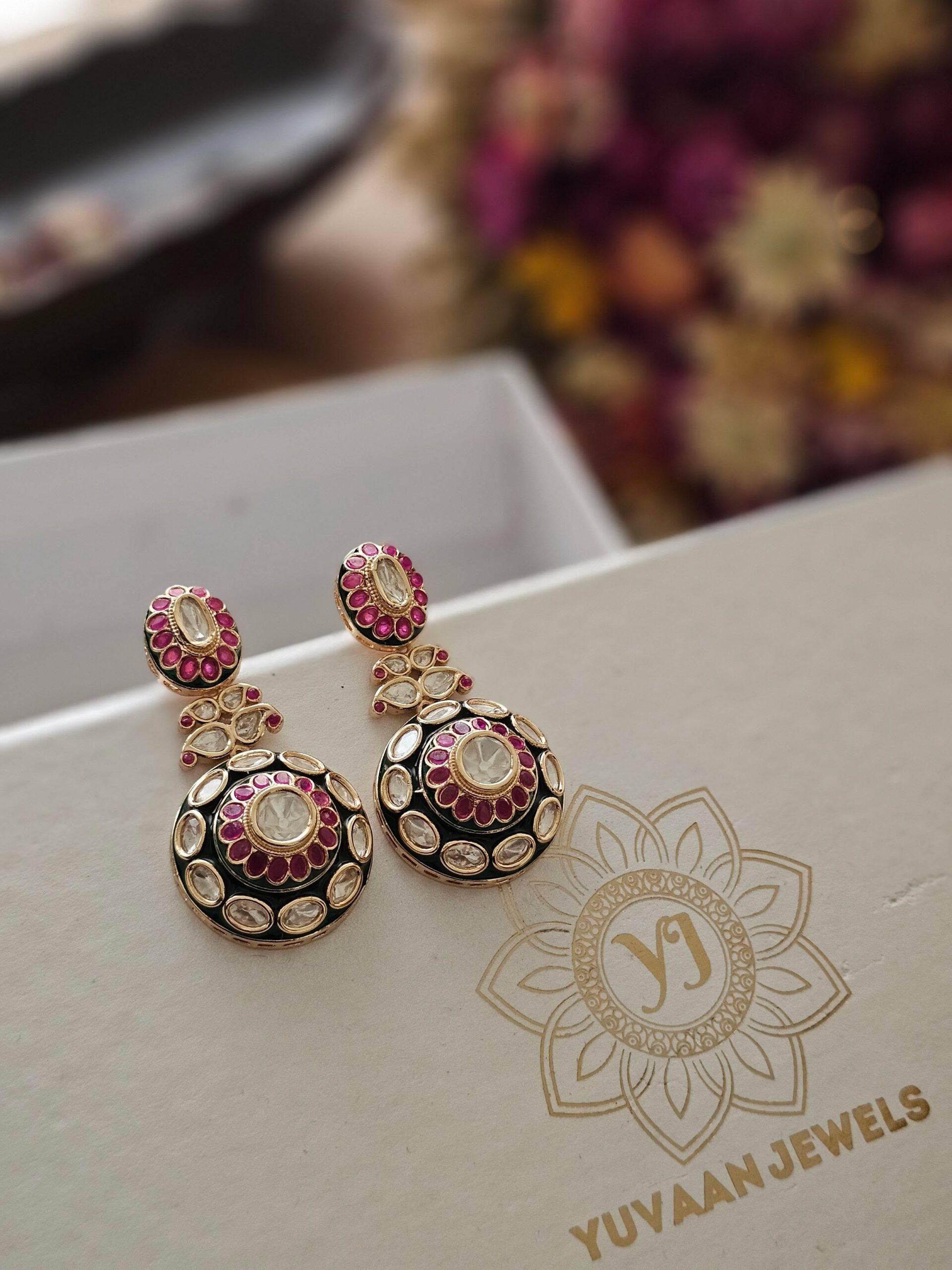Veda meenakari earrings Thumbnail