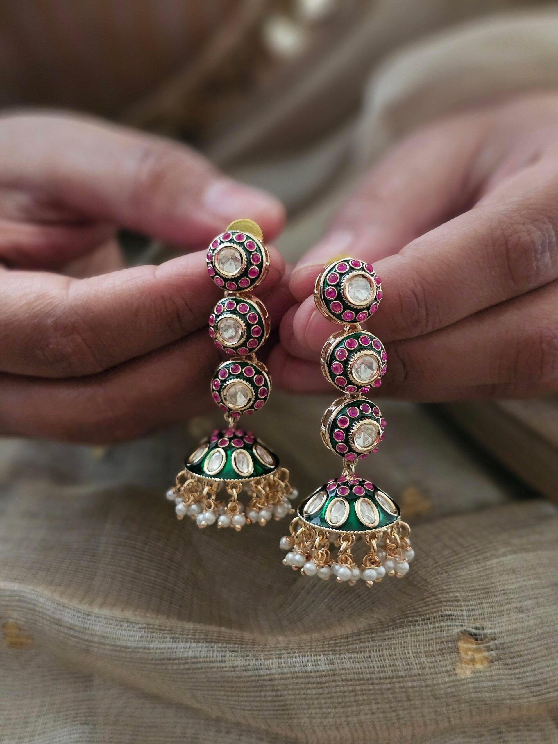 Lina meenakari jhumki Thumbnail