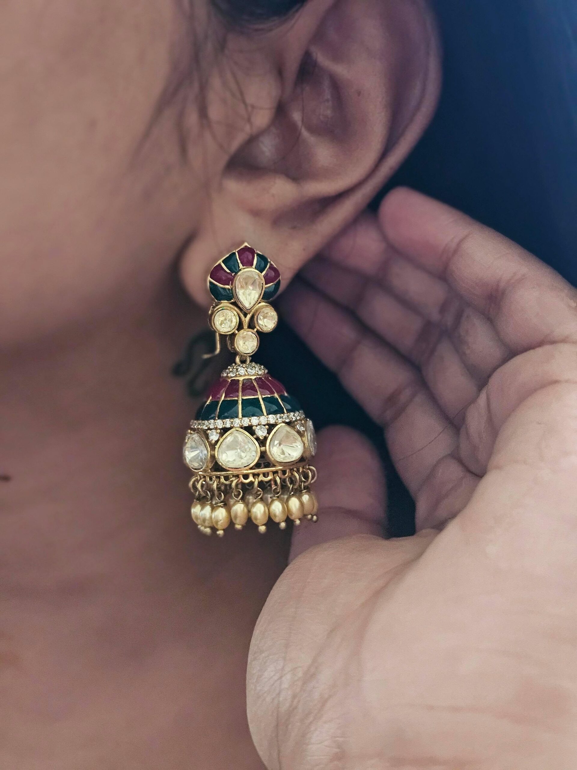 Imani meenakari jhumki Thumbnail