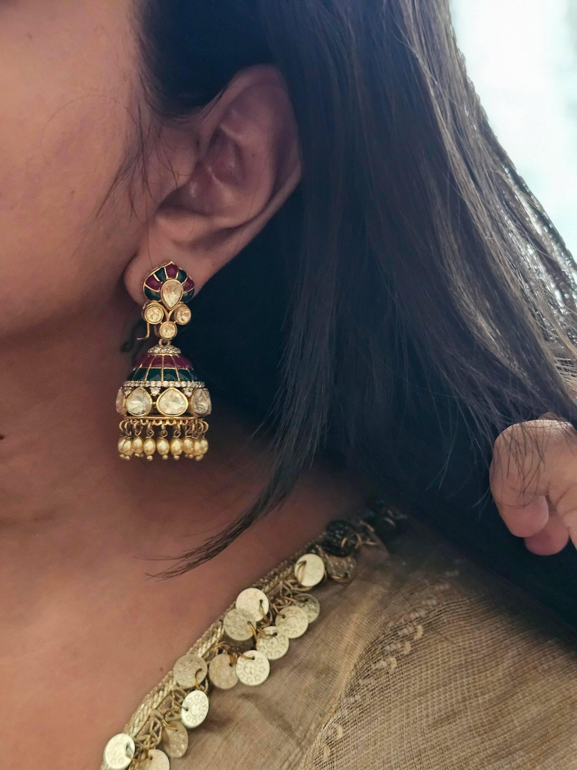 Imani meenakari jhumki Thumbnail