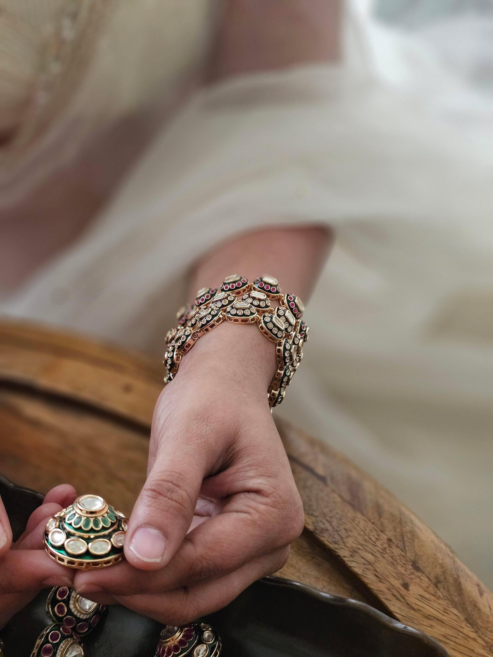 Lavanya meenakari bracelet Thumbnail