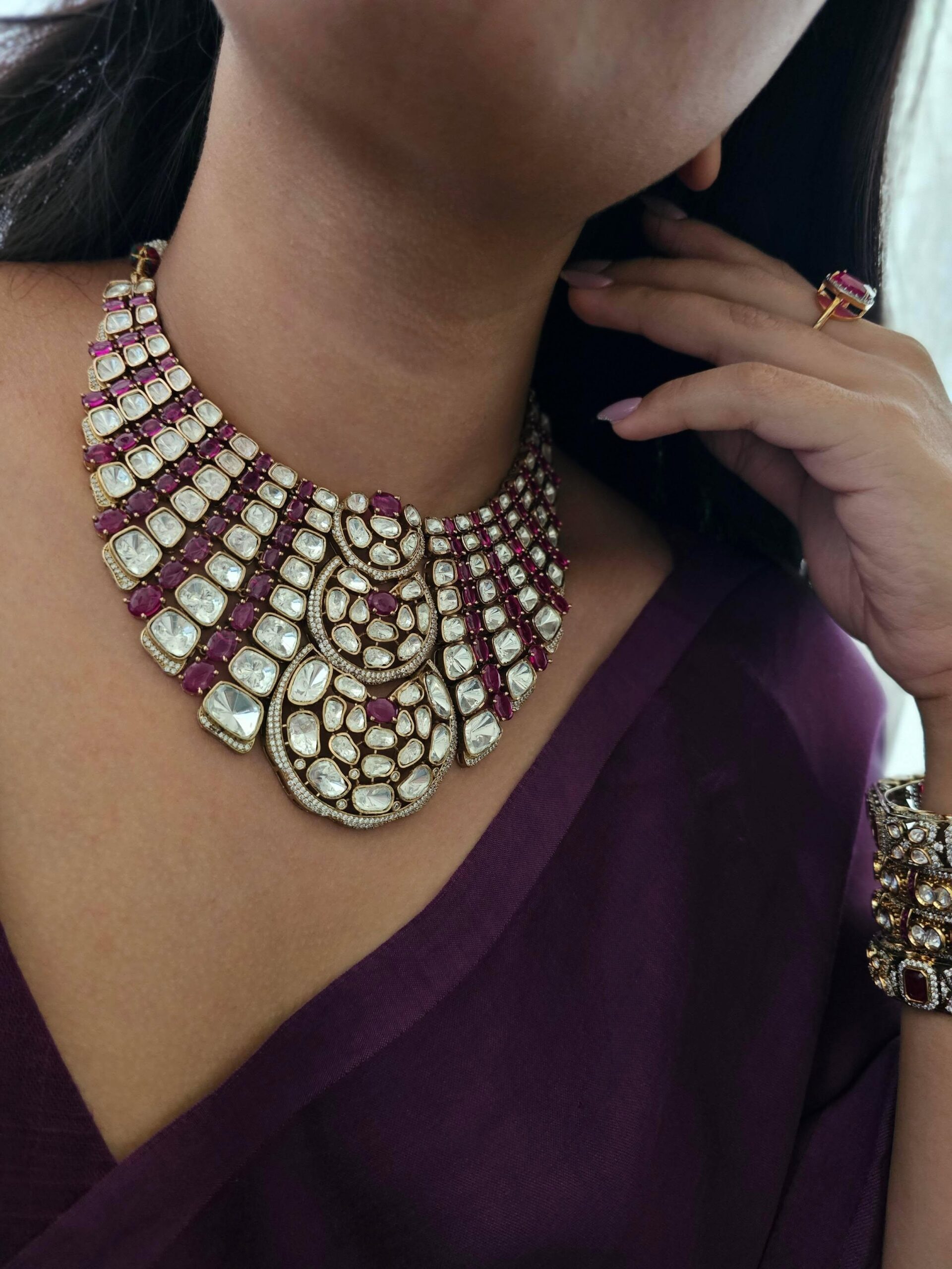 Ella polki necklace Thumbnail