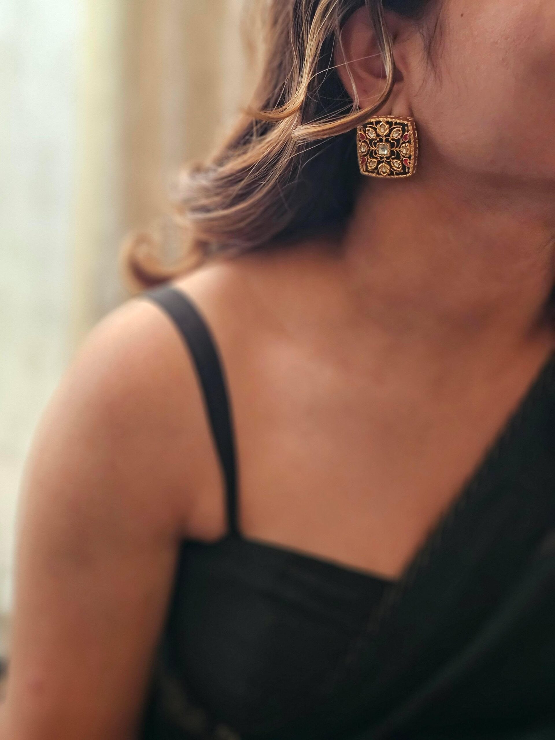 resham handcrafted studs Thumbnail