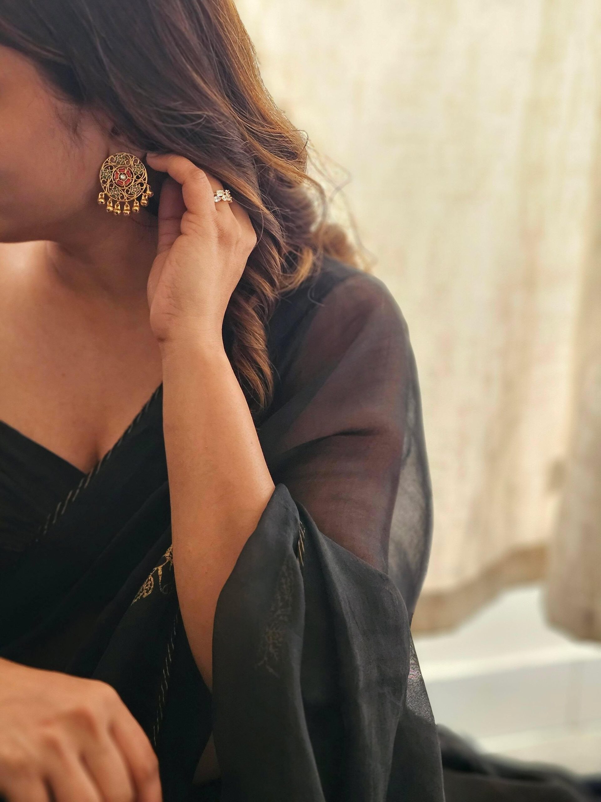 Chakra handcrafted studs Thumbnail