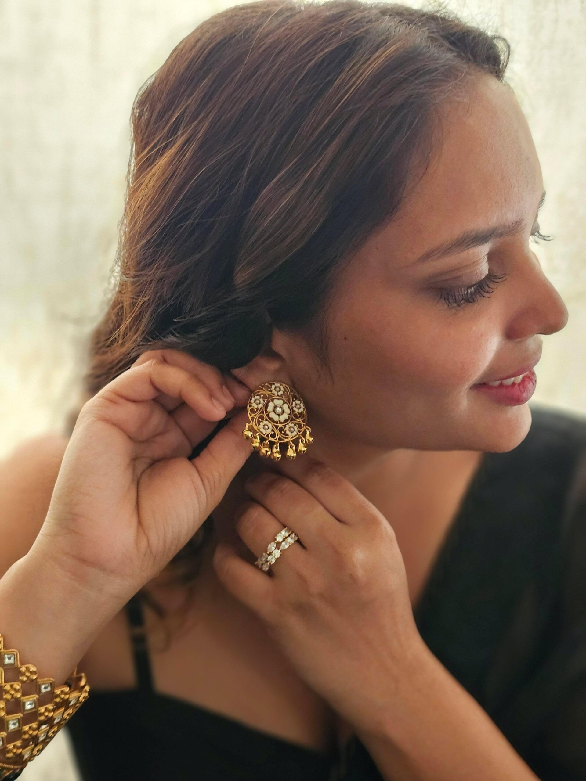 Chakra handcrafted studs Thumbnail