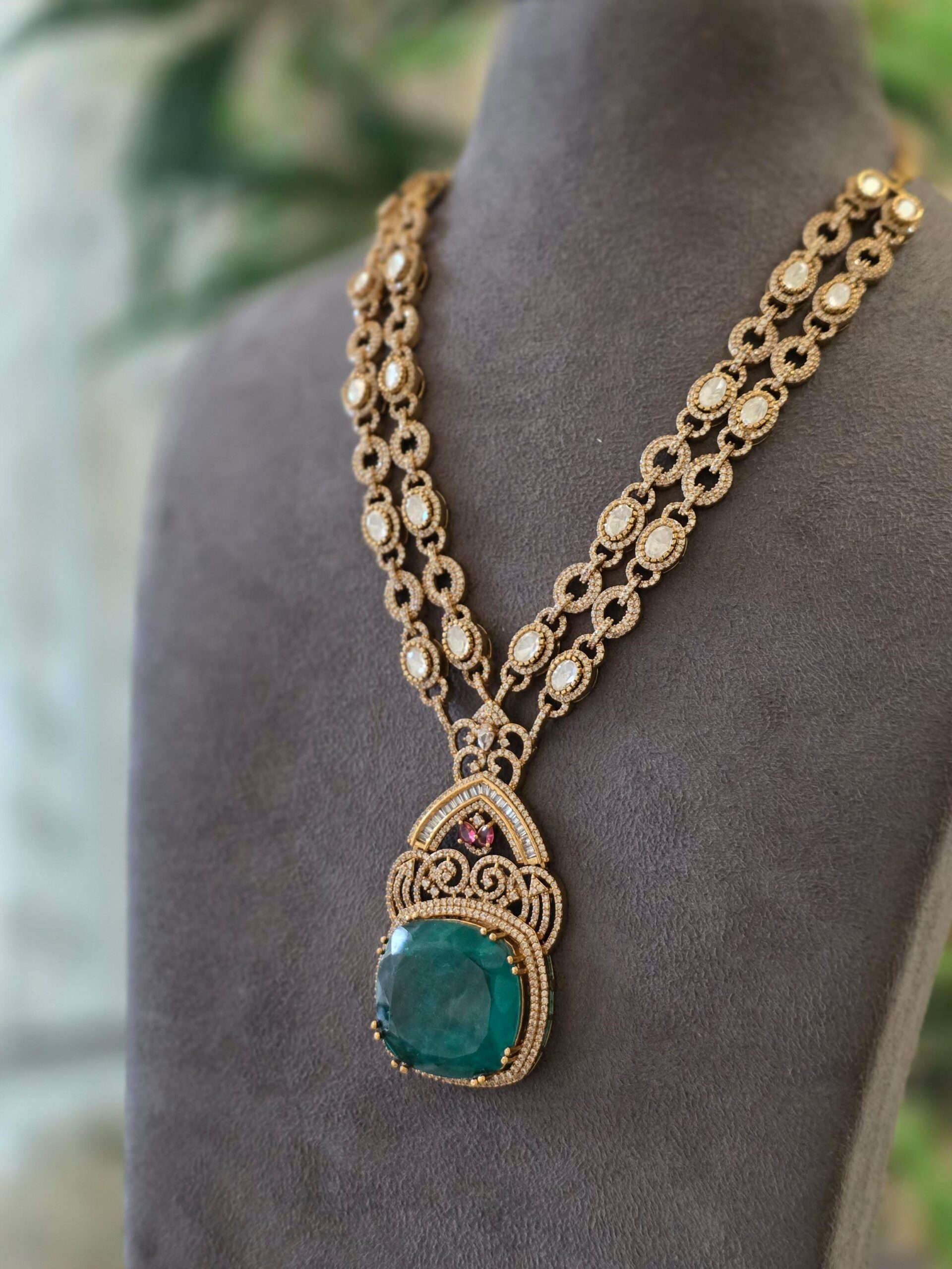 Madhura semi precious quartz necklace Thumbnail