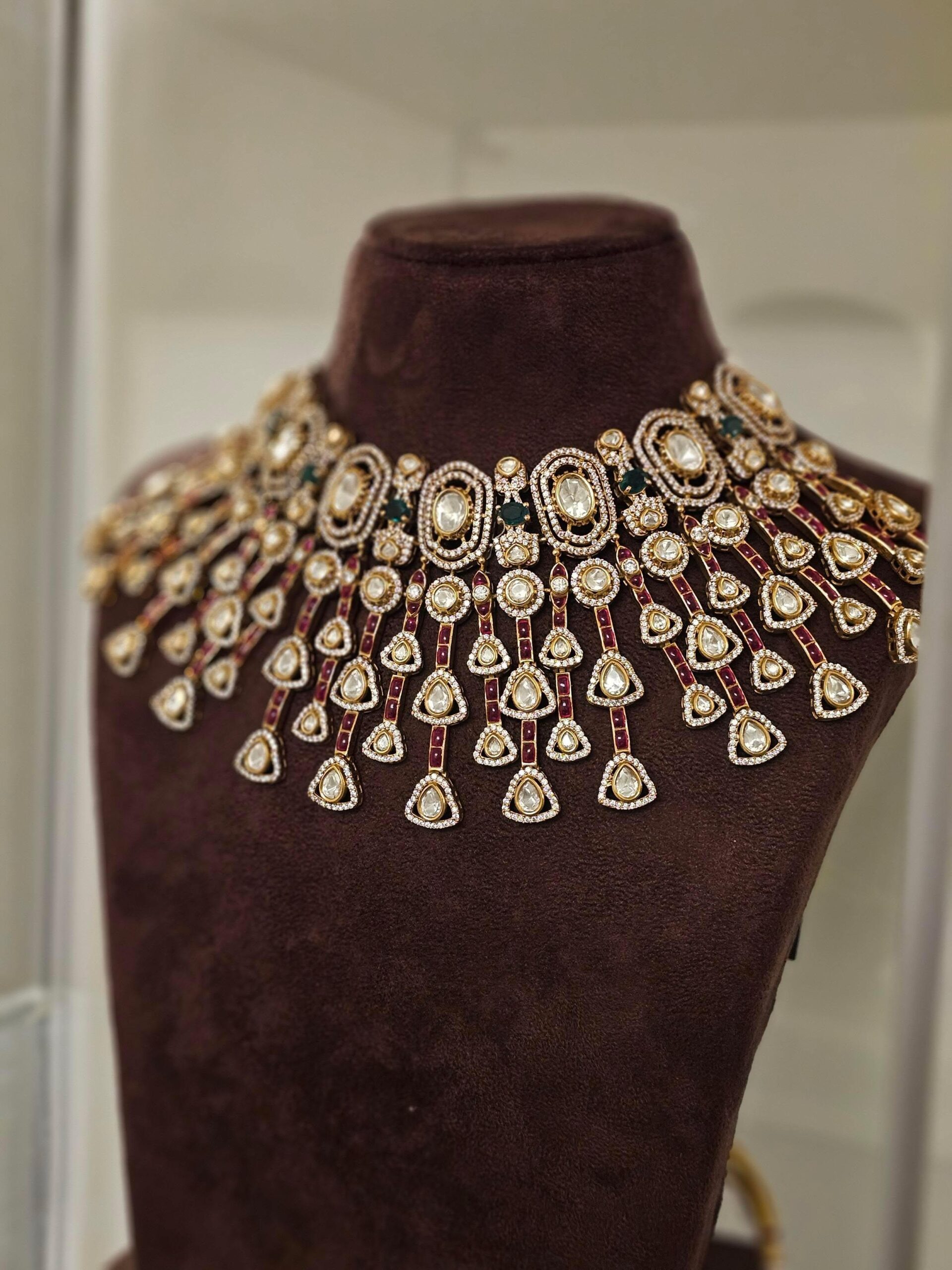 Chandrika statement polki necklace Thumbnail