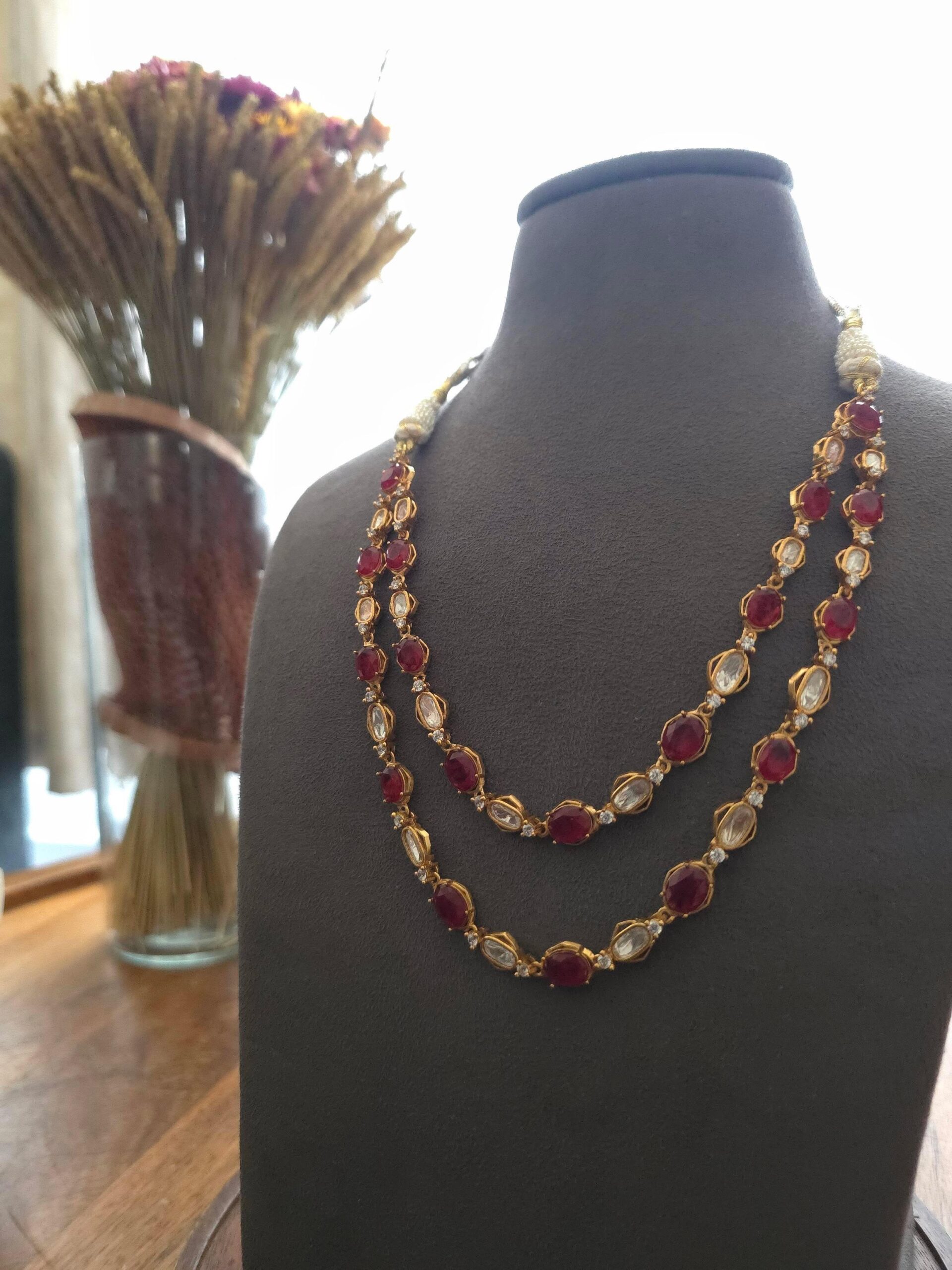 Raaga polki string necklace Thumbnail