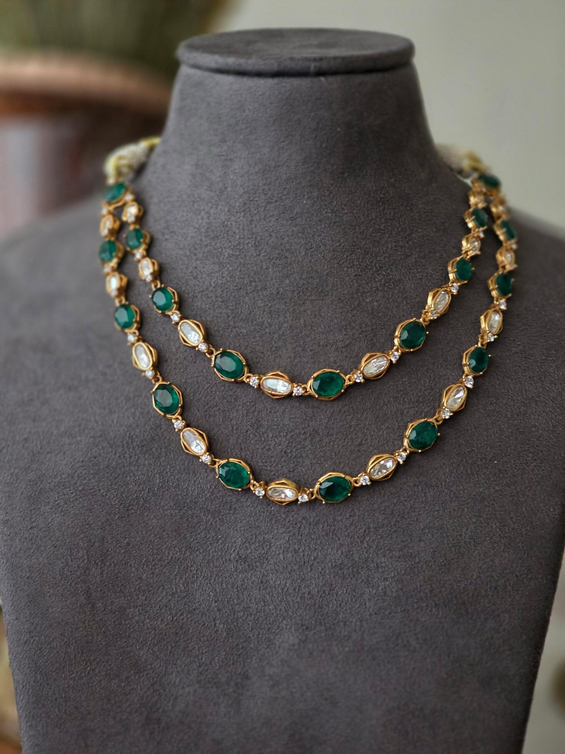 Raaga polki string necklace Thumbnail